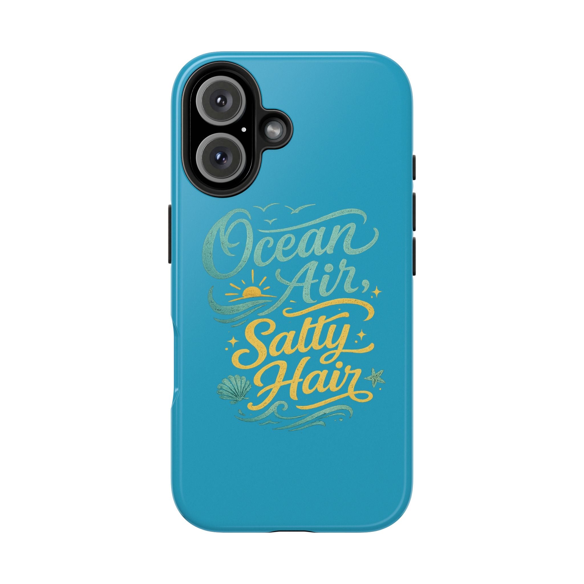 Ocean Air Salty Hair Tough Phone Case — Beachy Protective Phone Cover