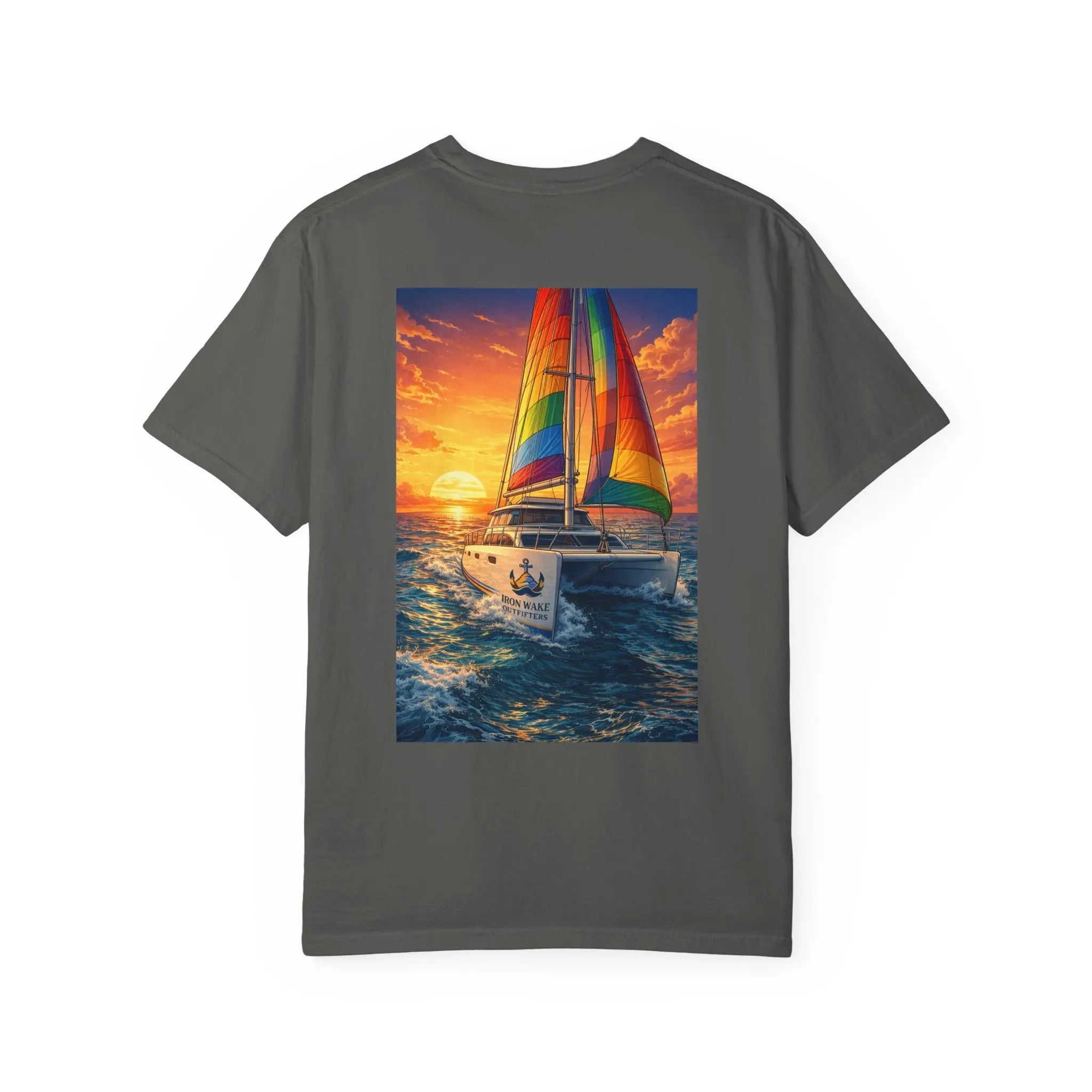 Sunset Sailboat T-Shirt Printify