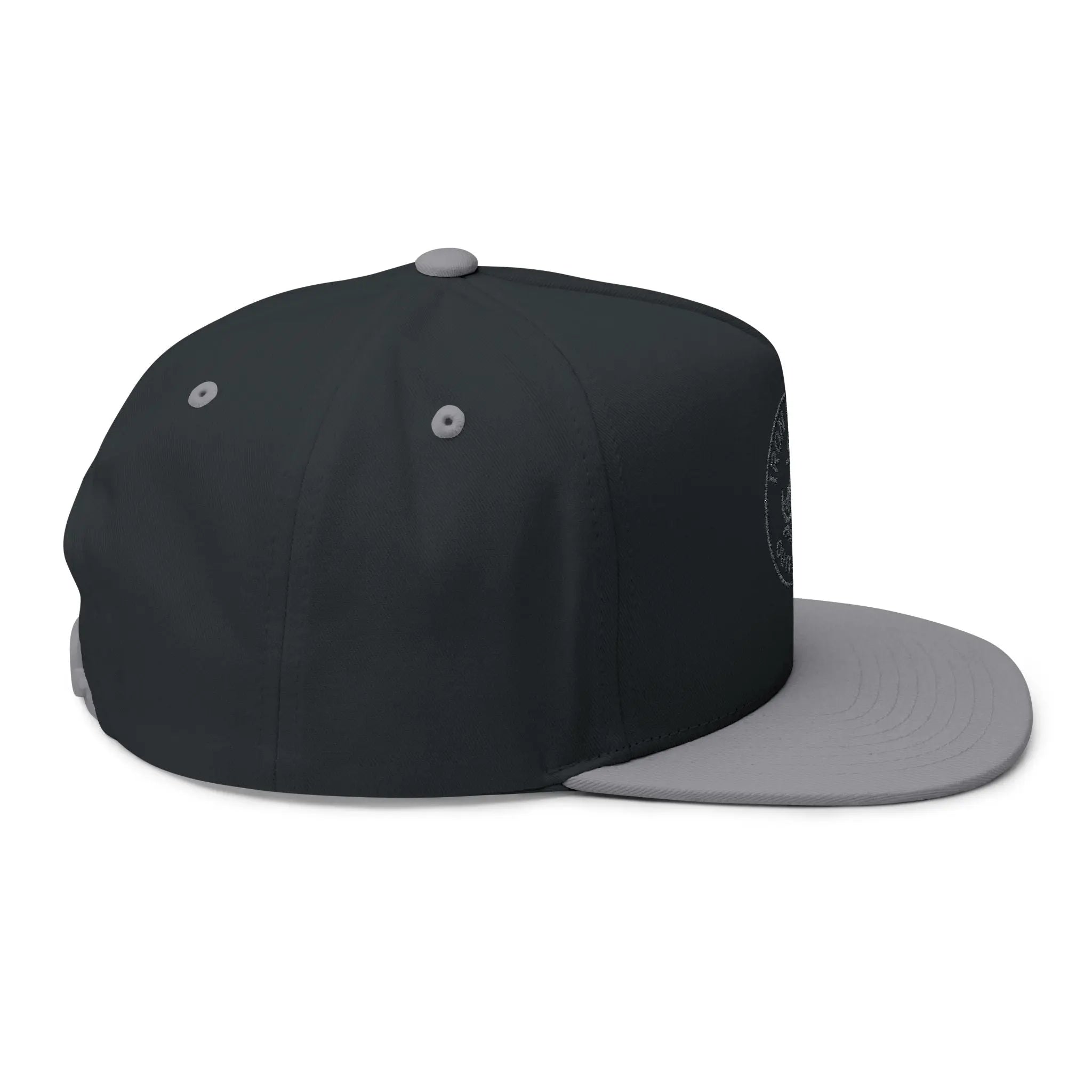 Embroidered Anchor Logo Flat Bill Cap — Iron Wave Outfitters Snapback Printify