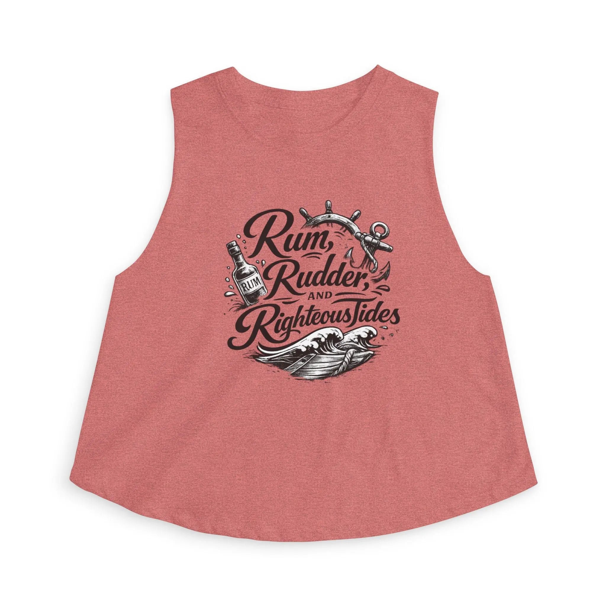 Rum, Rudder & Righteous Tides Crop Top Printify