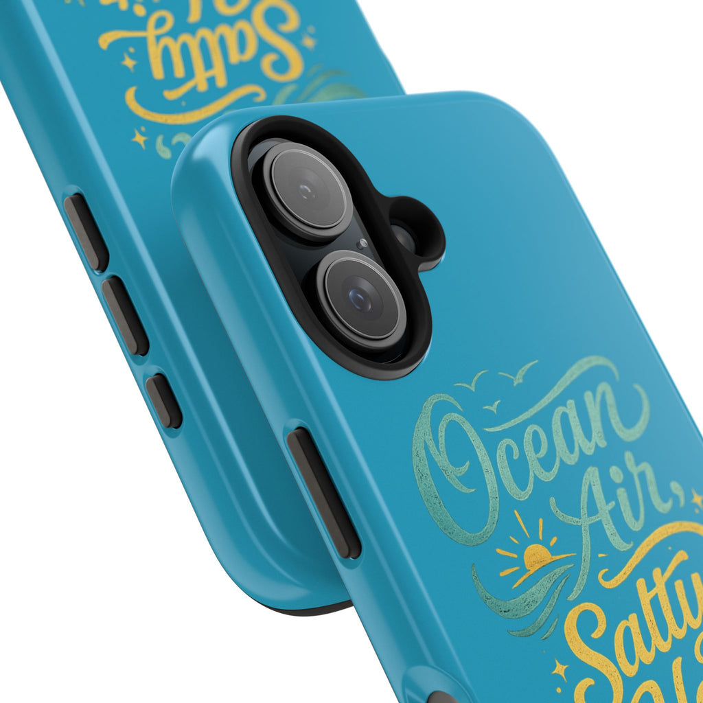 Ocean Air Salty Hair Tough Phone Case — Beachy Protective Phone Cover