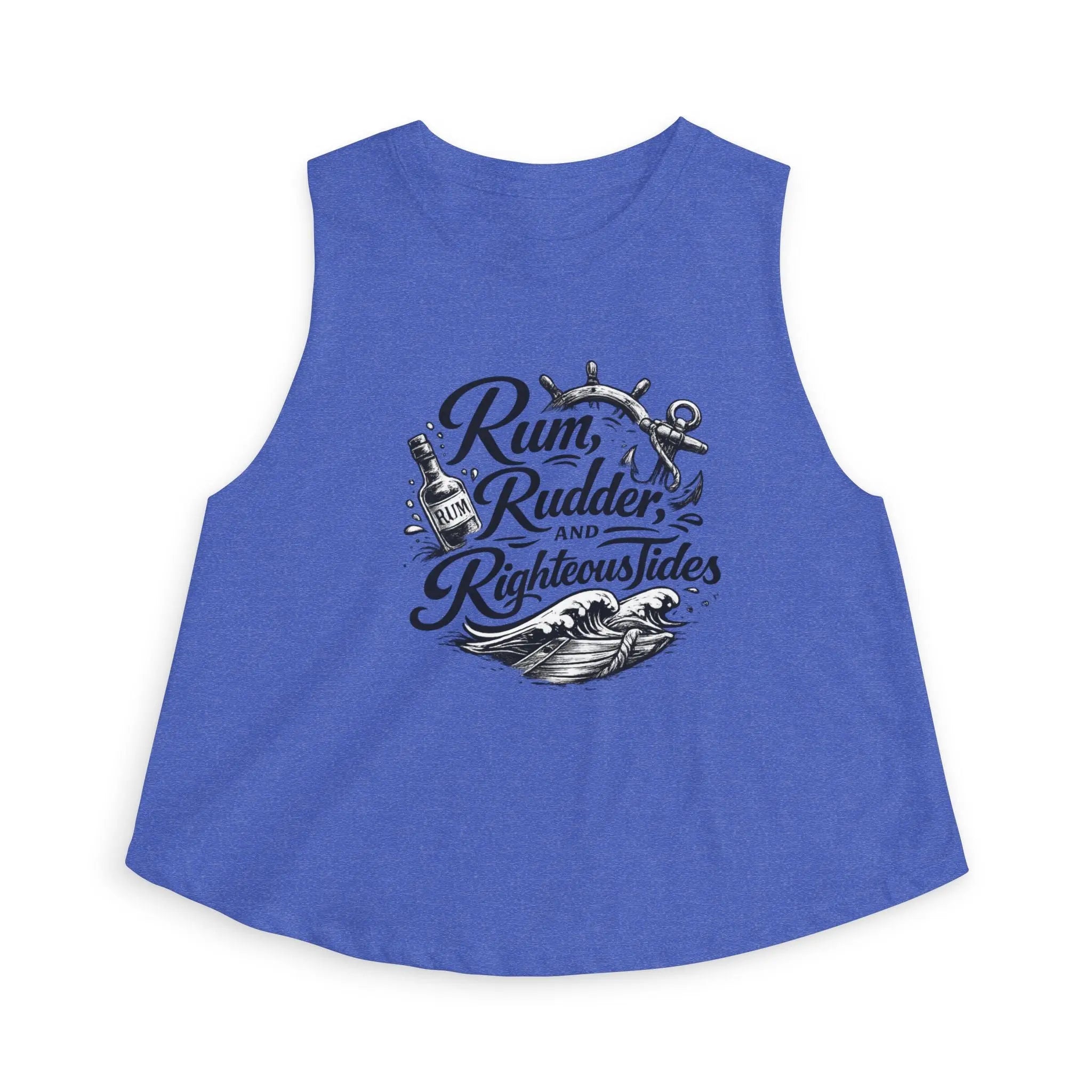 Rum, Rudder & Righteous Tides Crop Top Printify
