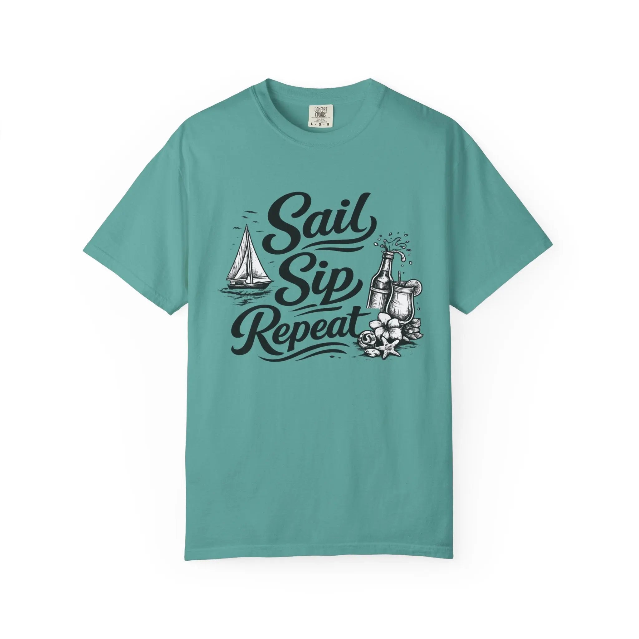 Sail Sip Repeat T-Shirt Printify