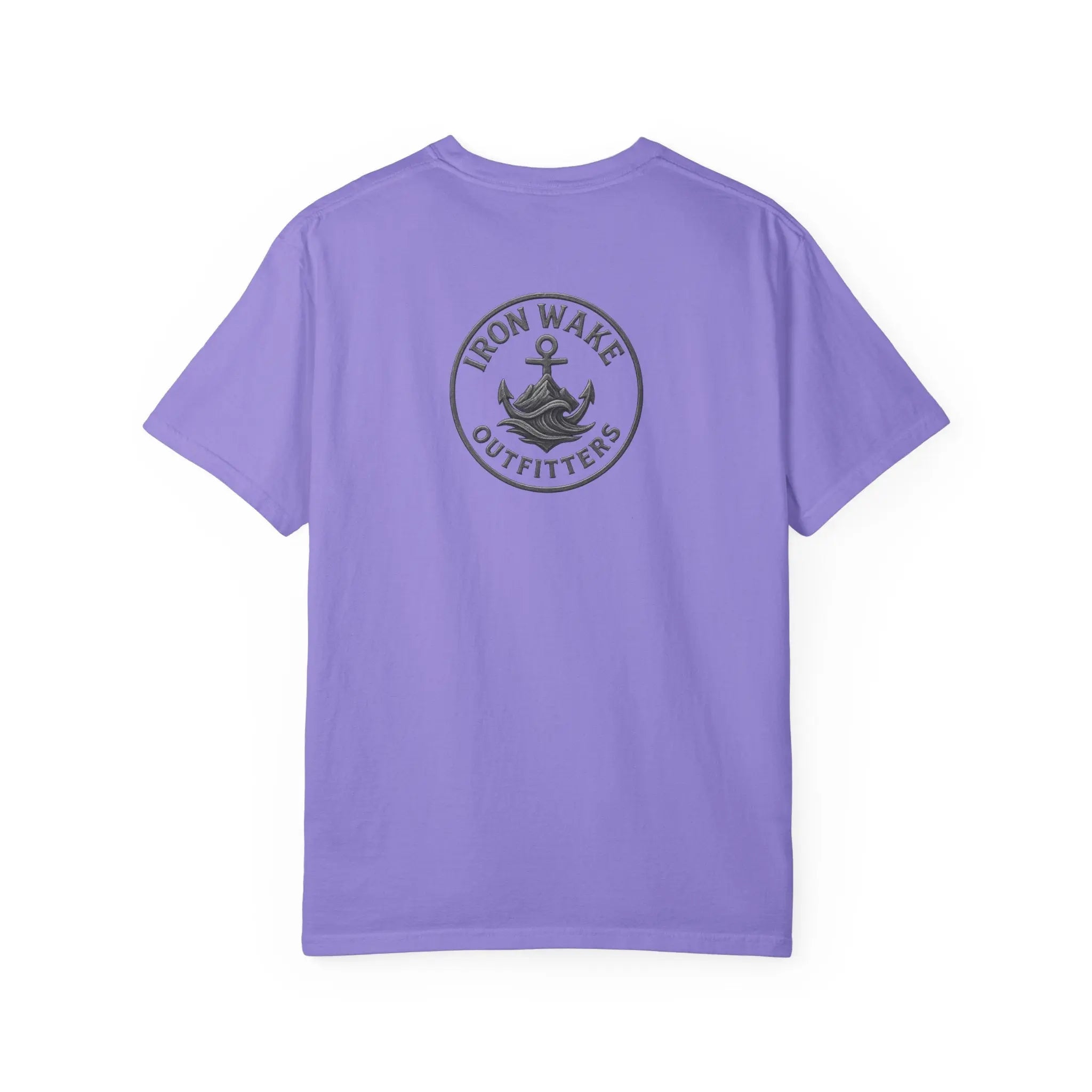 Anchor Logo T-Shirt — Iron Wake Outfitters Chest & Back Graphic Printify