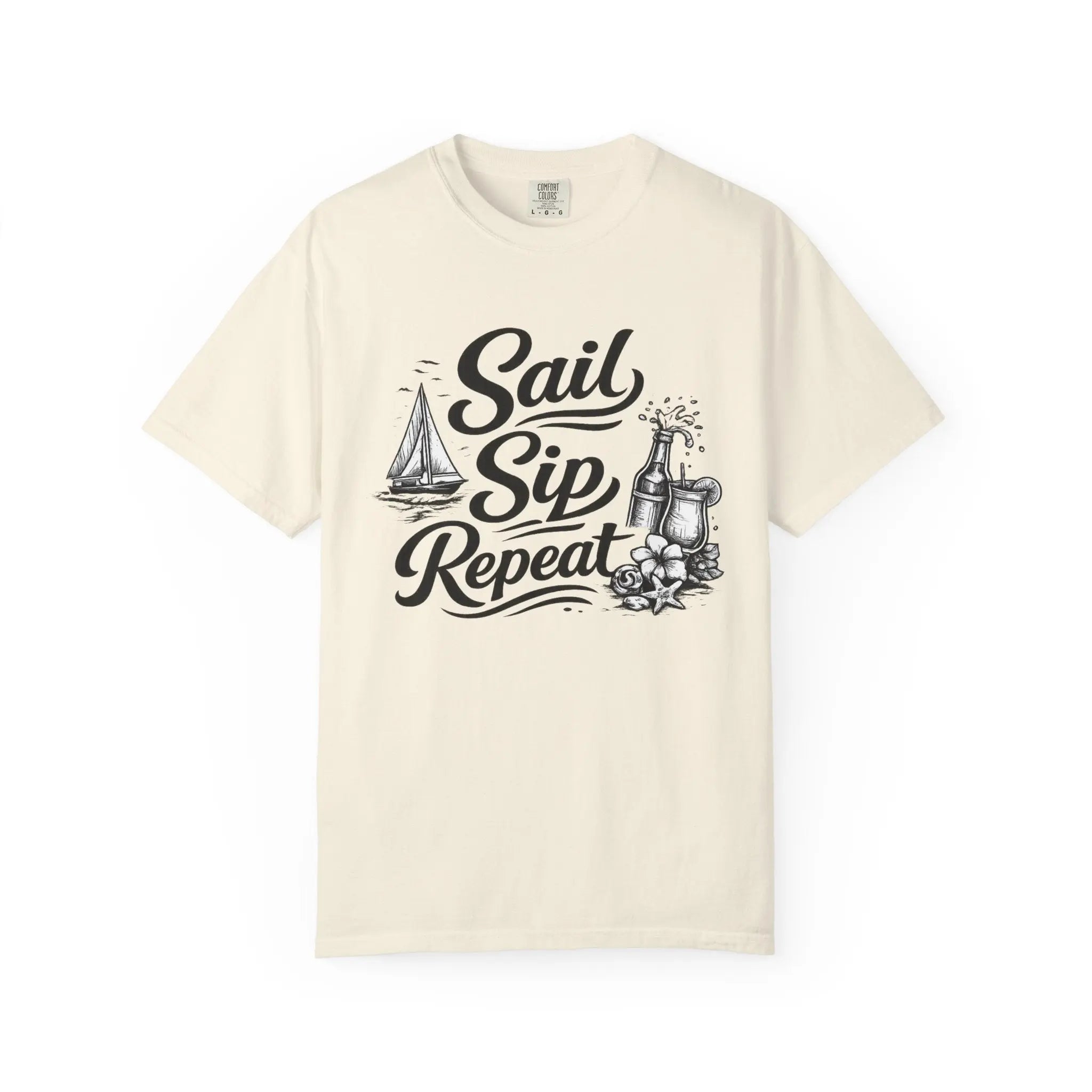 Sail Sip Repeat T-Shirt Printify