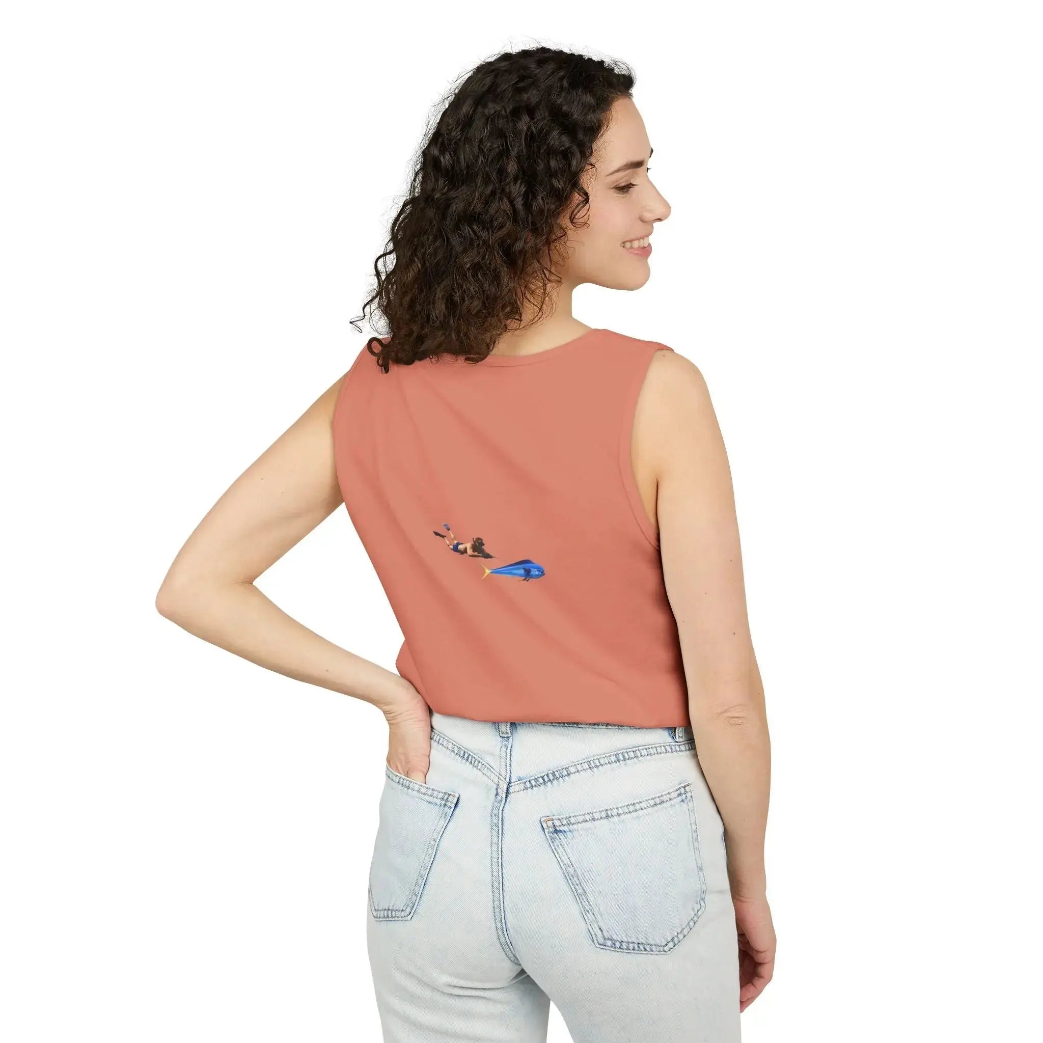 Iron Wake Outfitters Anchor & Surfer Tank Top Printify