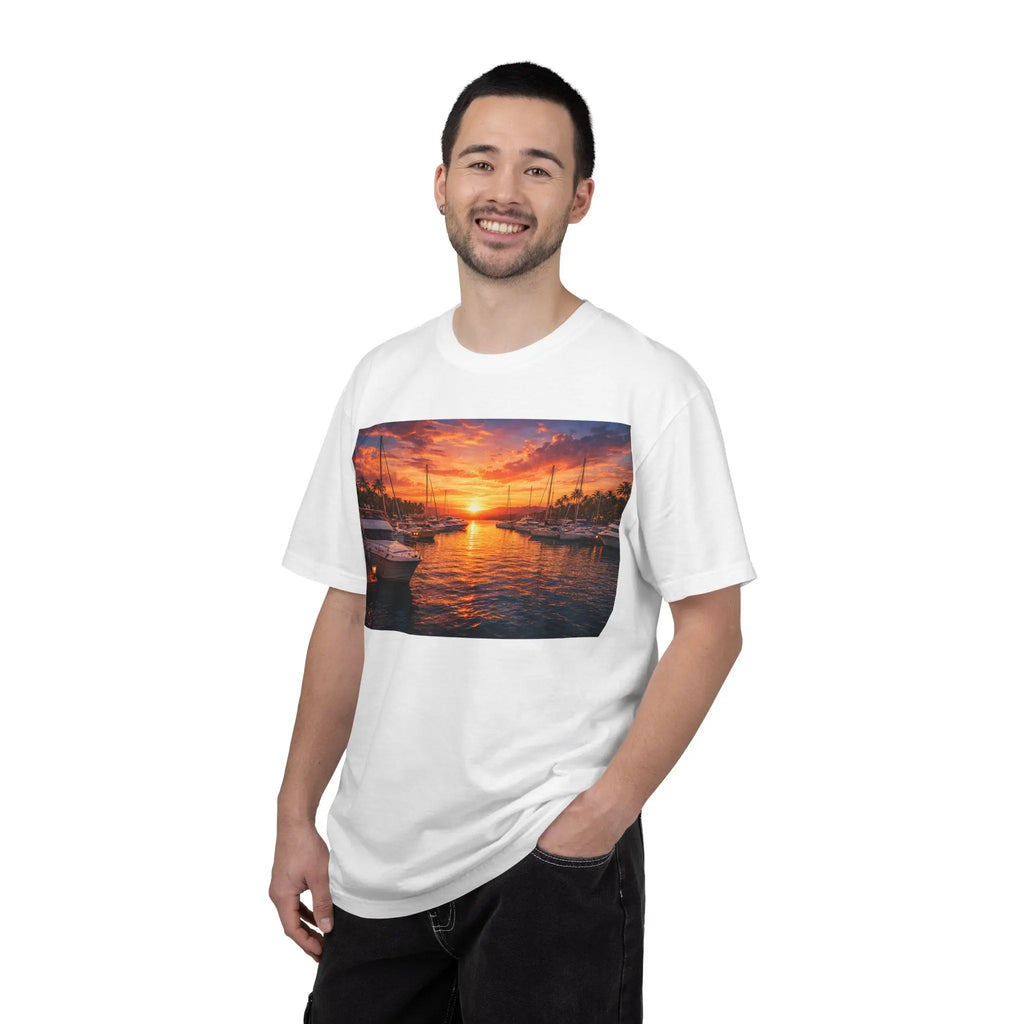 Sunset Sailboat T-Shirt Printify