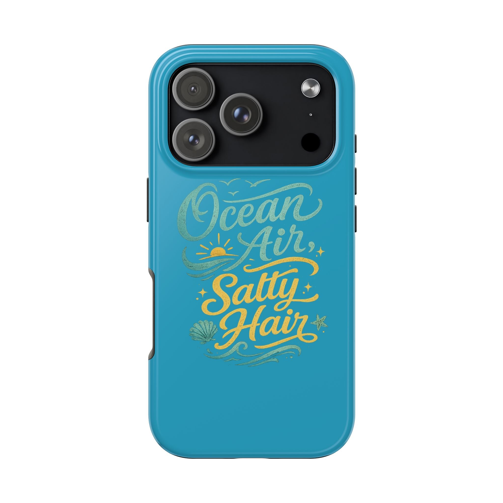 Ocean Air Salty Hair Tough Phone Case — Beachy Protective Phone Cover