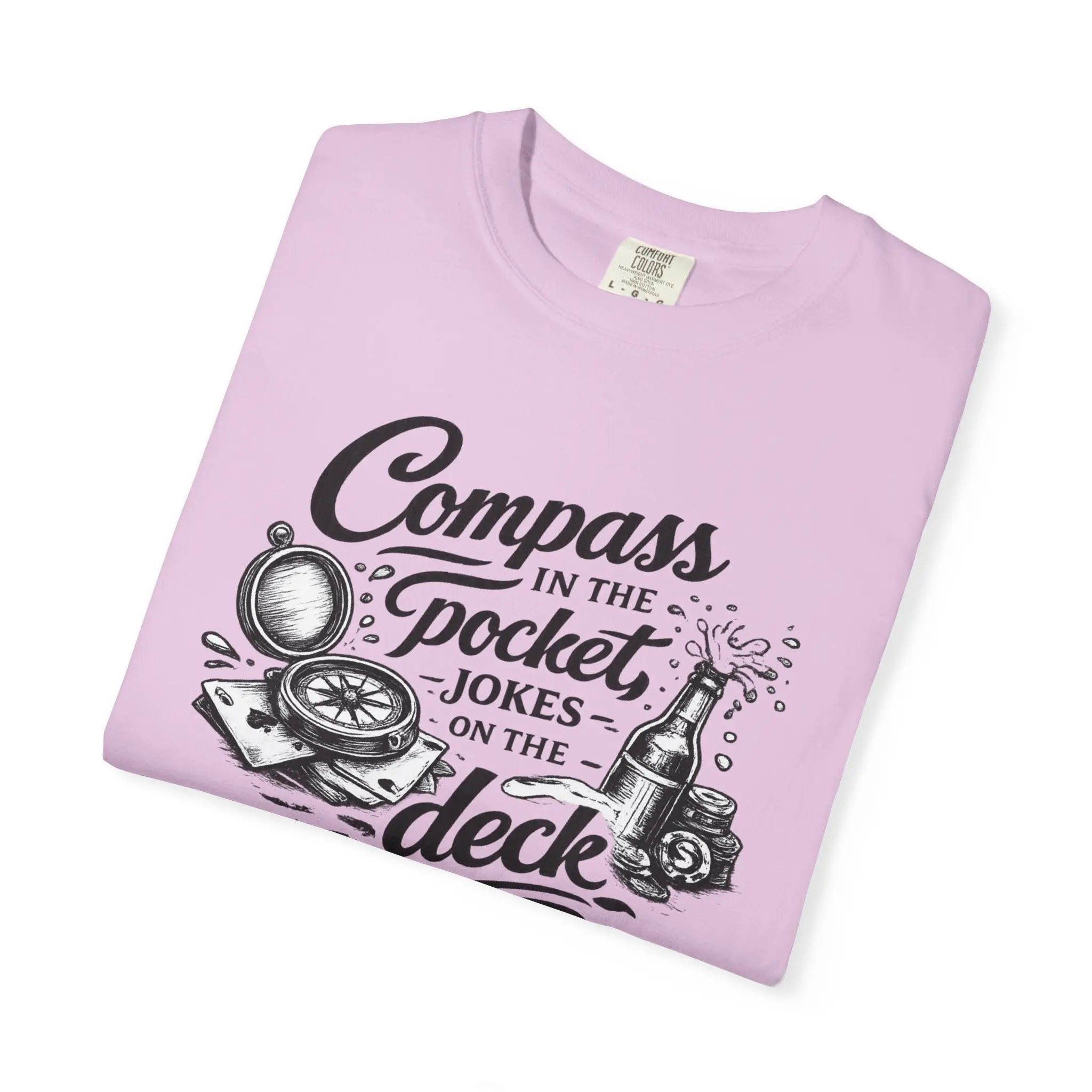 Compass in the Pocket T‑Shirt — Nautical Adventure Graphic Tee Printify