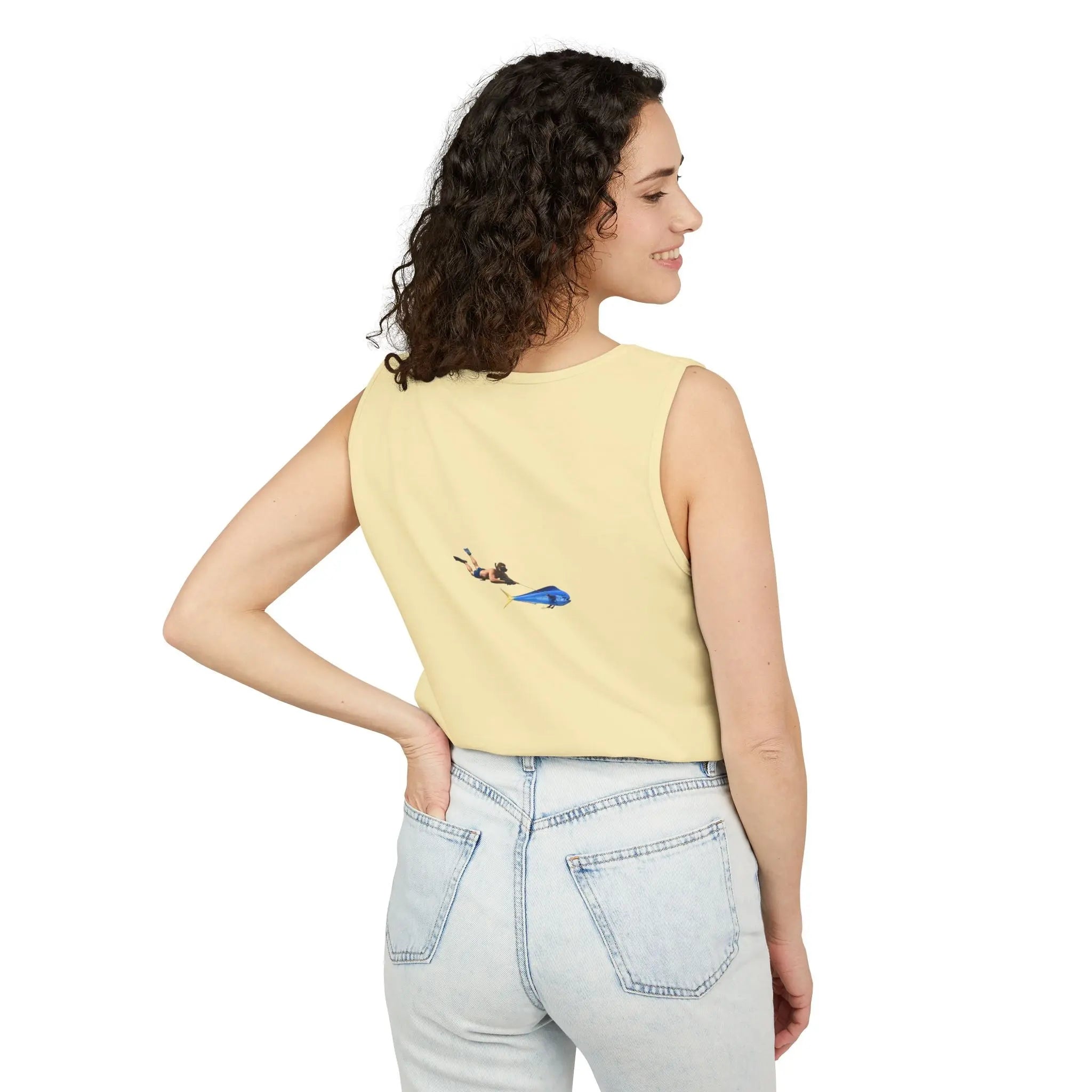 Iron Wake Outfitters Anchor & Surfer Tank Top Printify