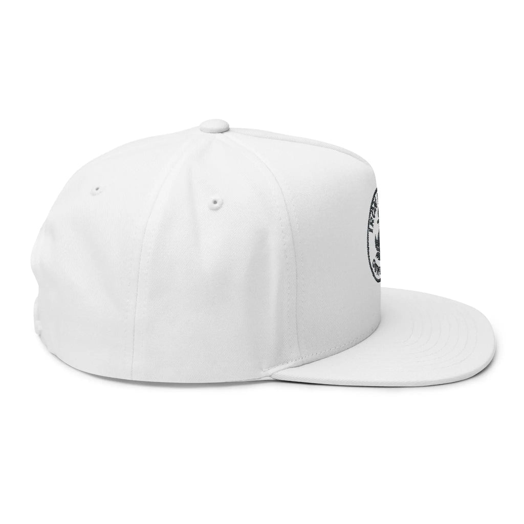 Embroidered Anchor Logo Flat Bill Cap — Iron Wave Outfitters Snapback Printify