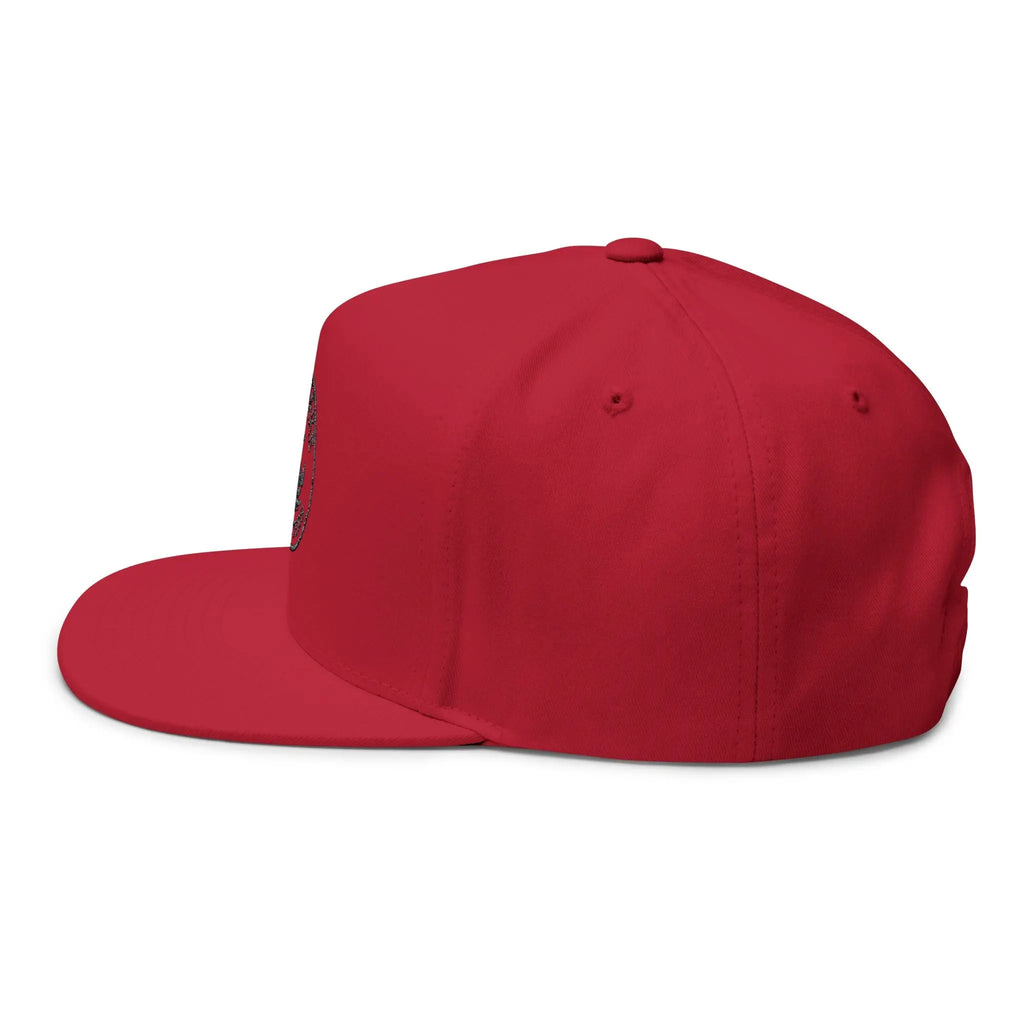 Embroidered Anchor Logo Flat Bill Cap — Iron Wave Outfitters Snapback Printify