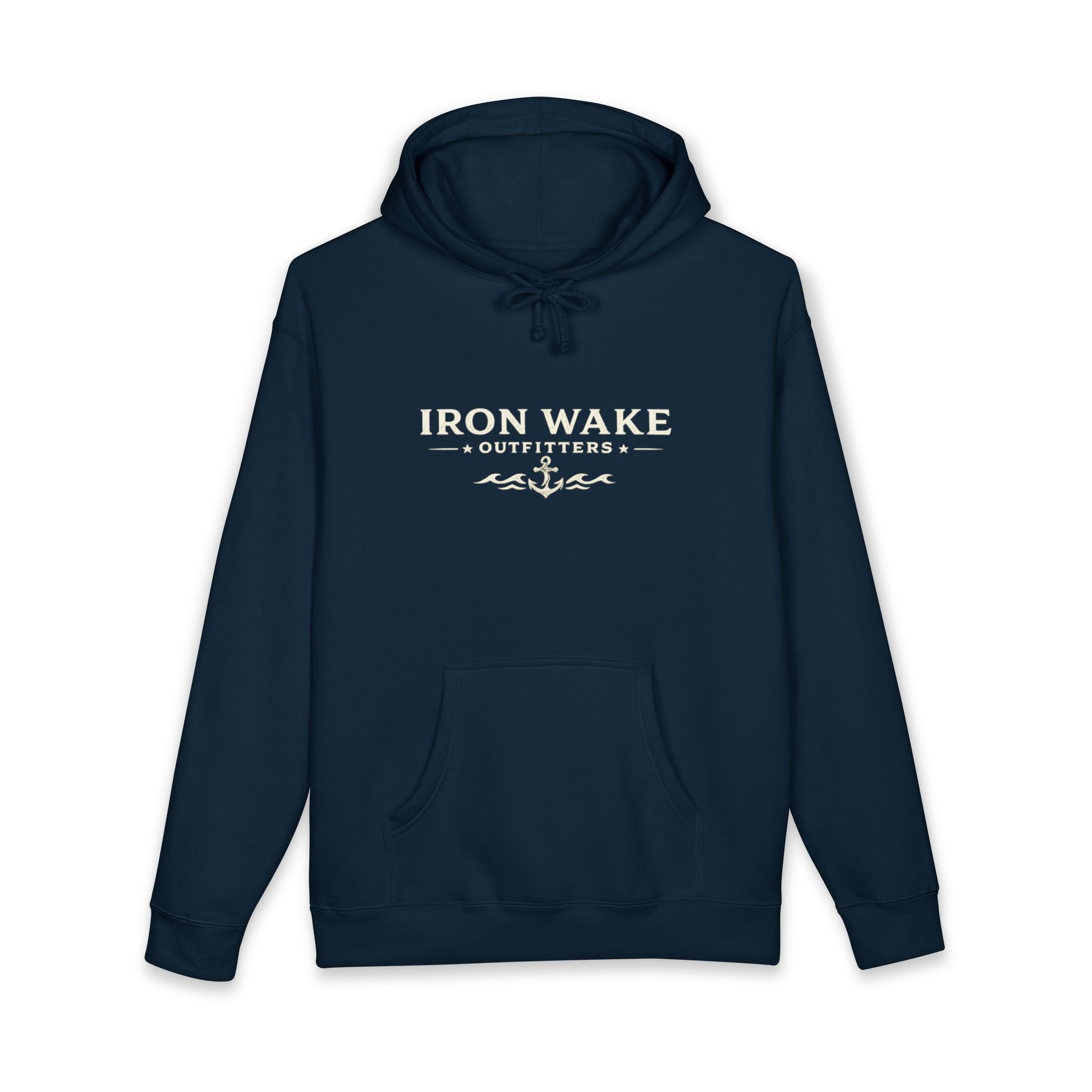 Iron Wake Anchor Hoodie — Nautical Vintage Pullover