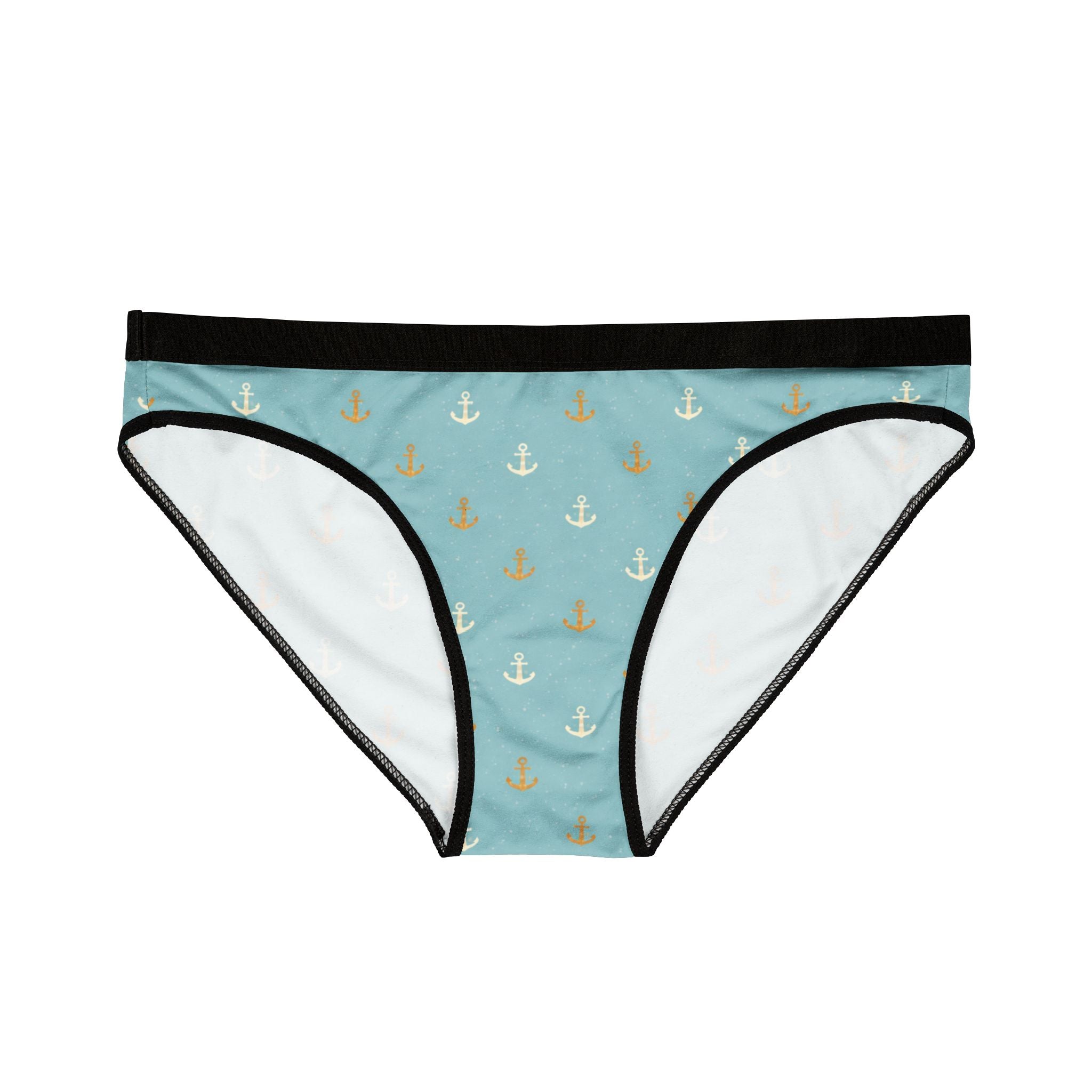 Anchor Print Bikini Briefs — Nautical Women's Underwear