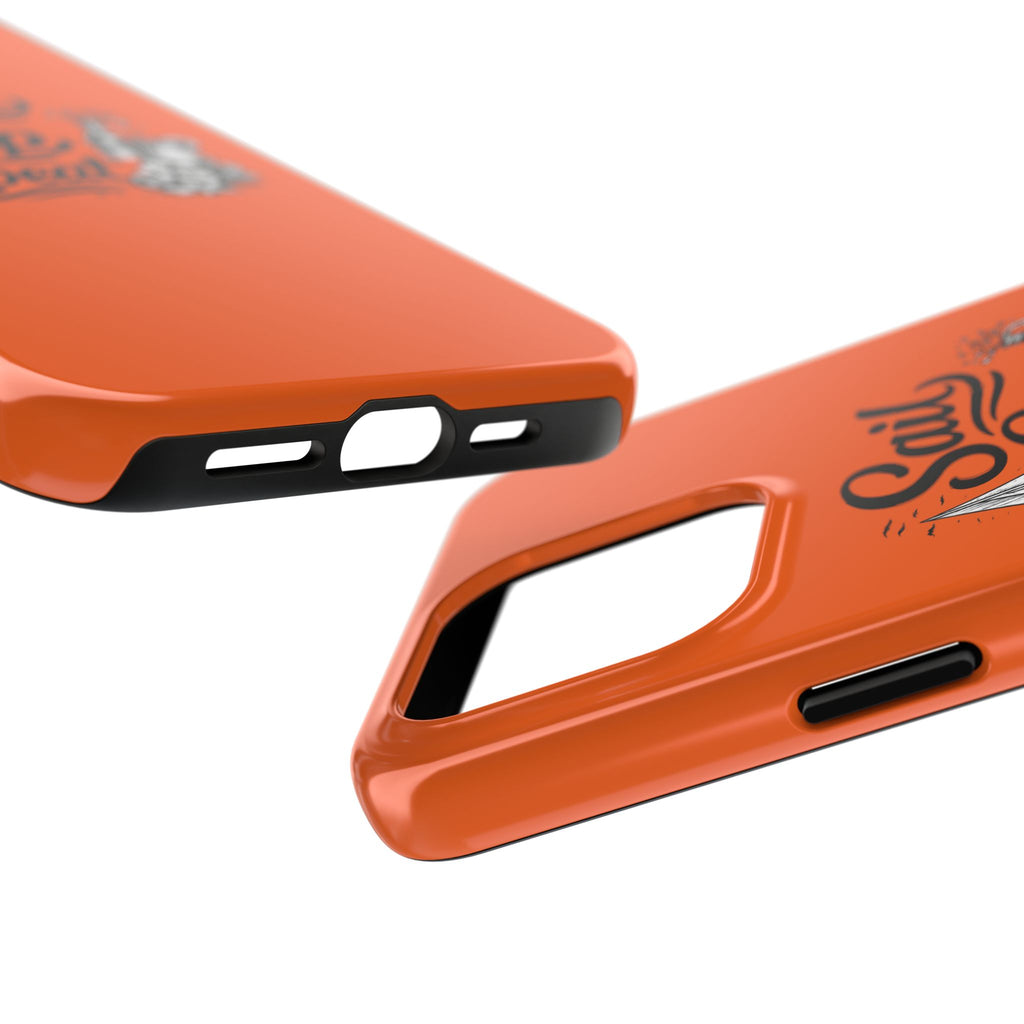Sail Sip Repeat Tough Phone Case — Nautical Orange Protective Phone Cover