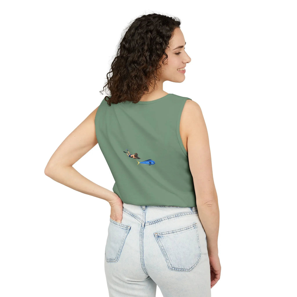 Iron Wake Outfitters Anchor & Surfer Tank Top Printify