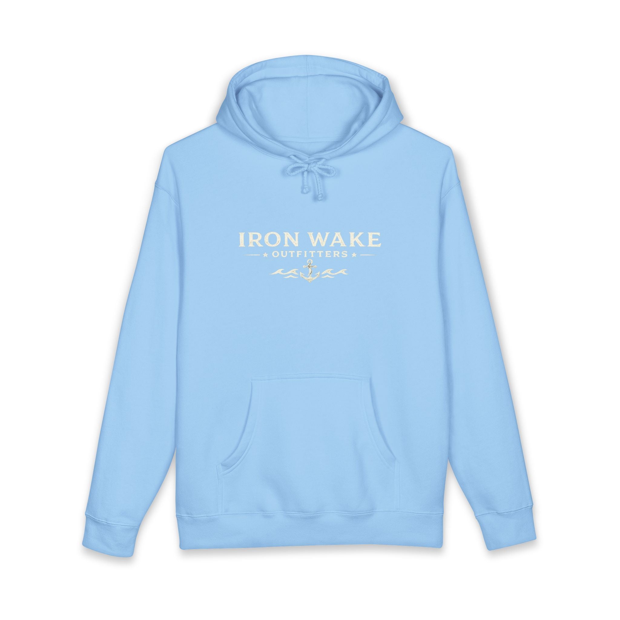Iron Wake Anchor Hoodie — Nautical Vintage Pullover