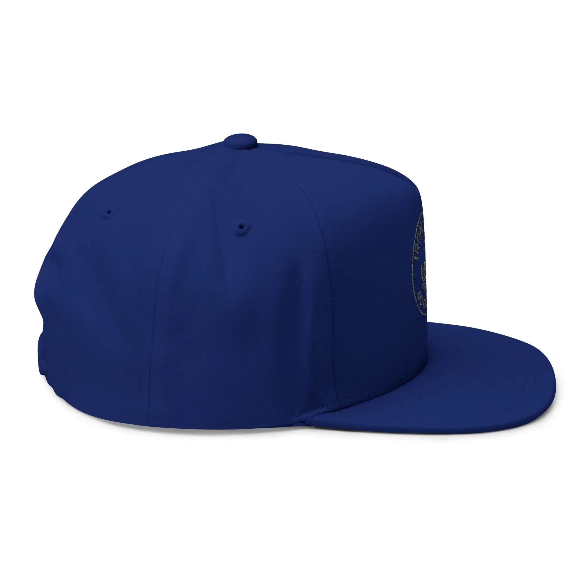 Embroidered Anchor Logo Flat Bill Cap — Iron Wave Outfitters Snapback Printify