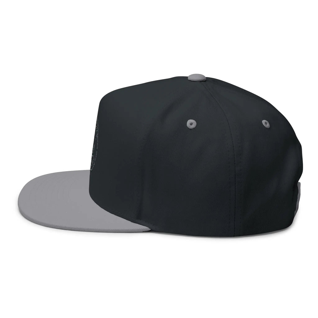 Embroidered Anchor Logo Flat Bill Cap — Iron Wave Outfitters Snapback Printify