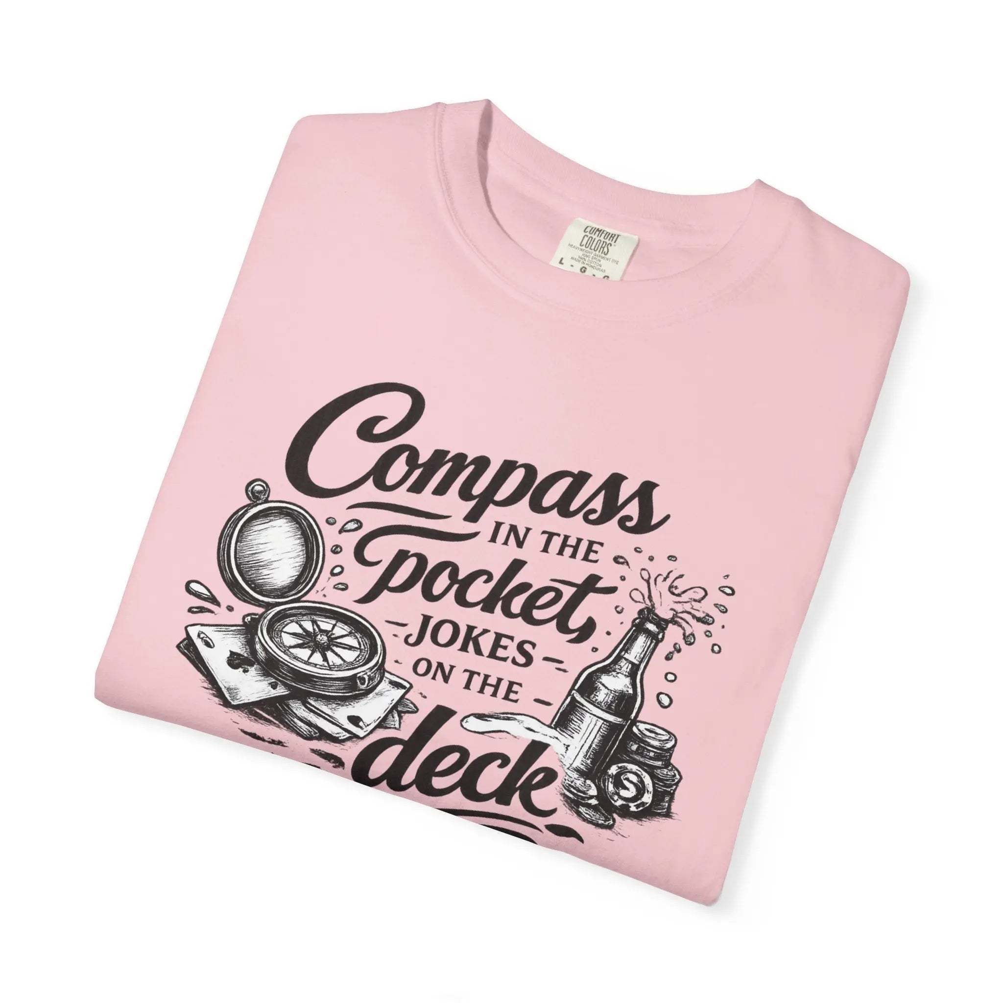 Compass in the Pocket T‑Shirt — Nautical Adventure Graphic Tee Printify