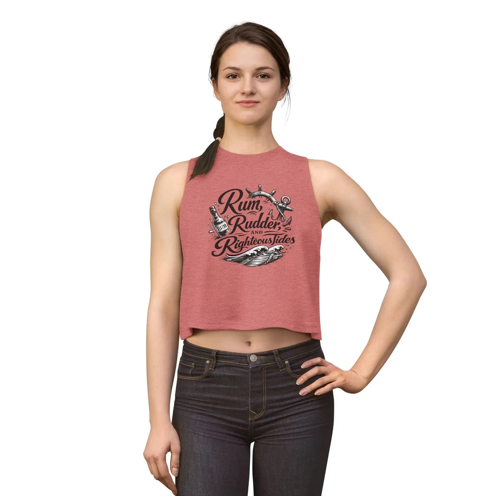 Rum, Rudder & Righteous Tides Crop Top Printify