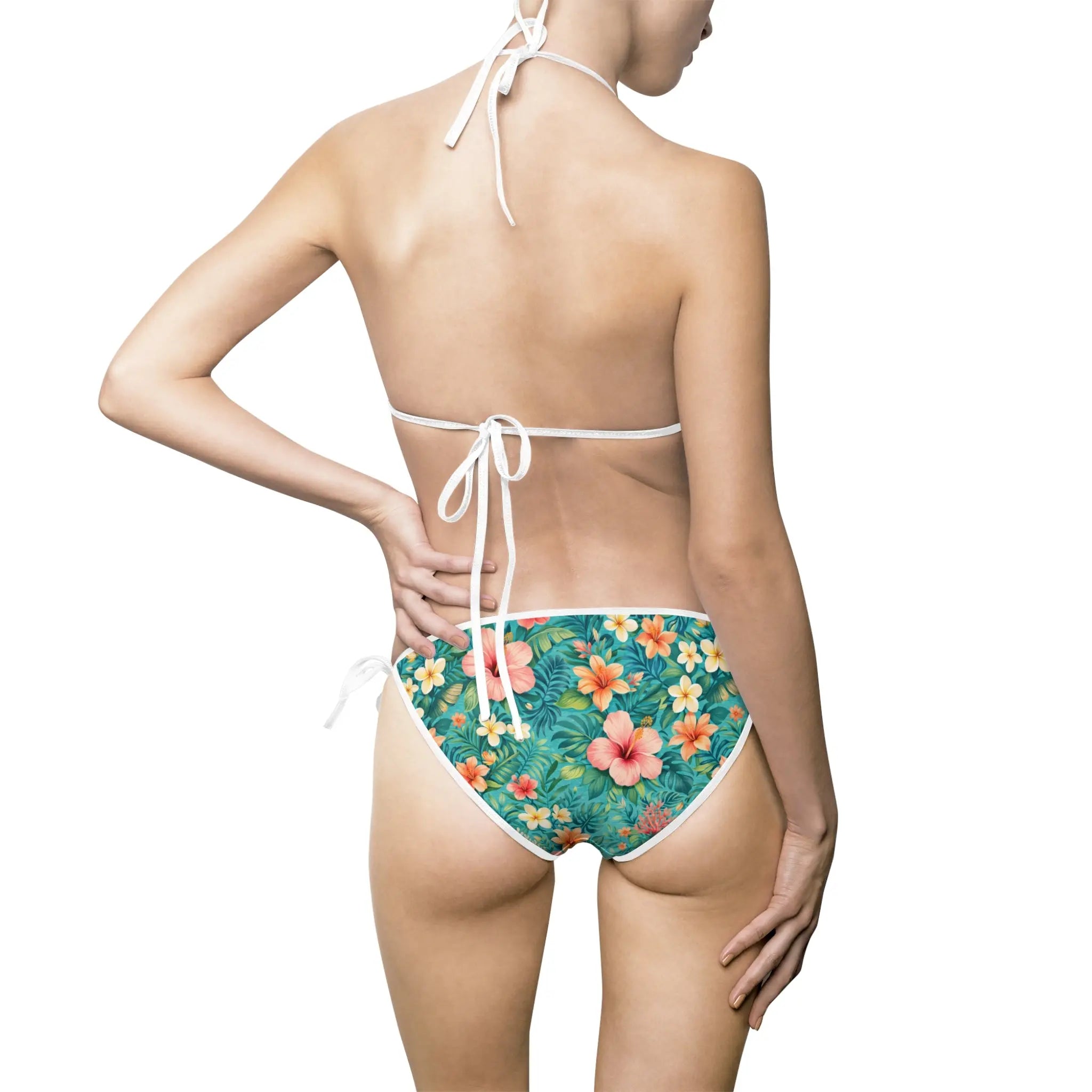 Floral Tropical Bikini Swimsuit Printify