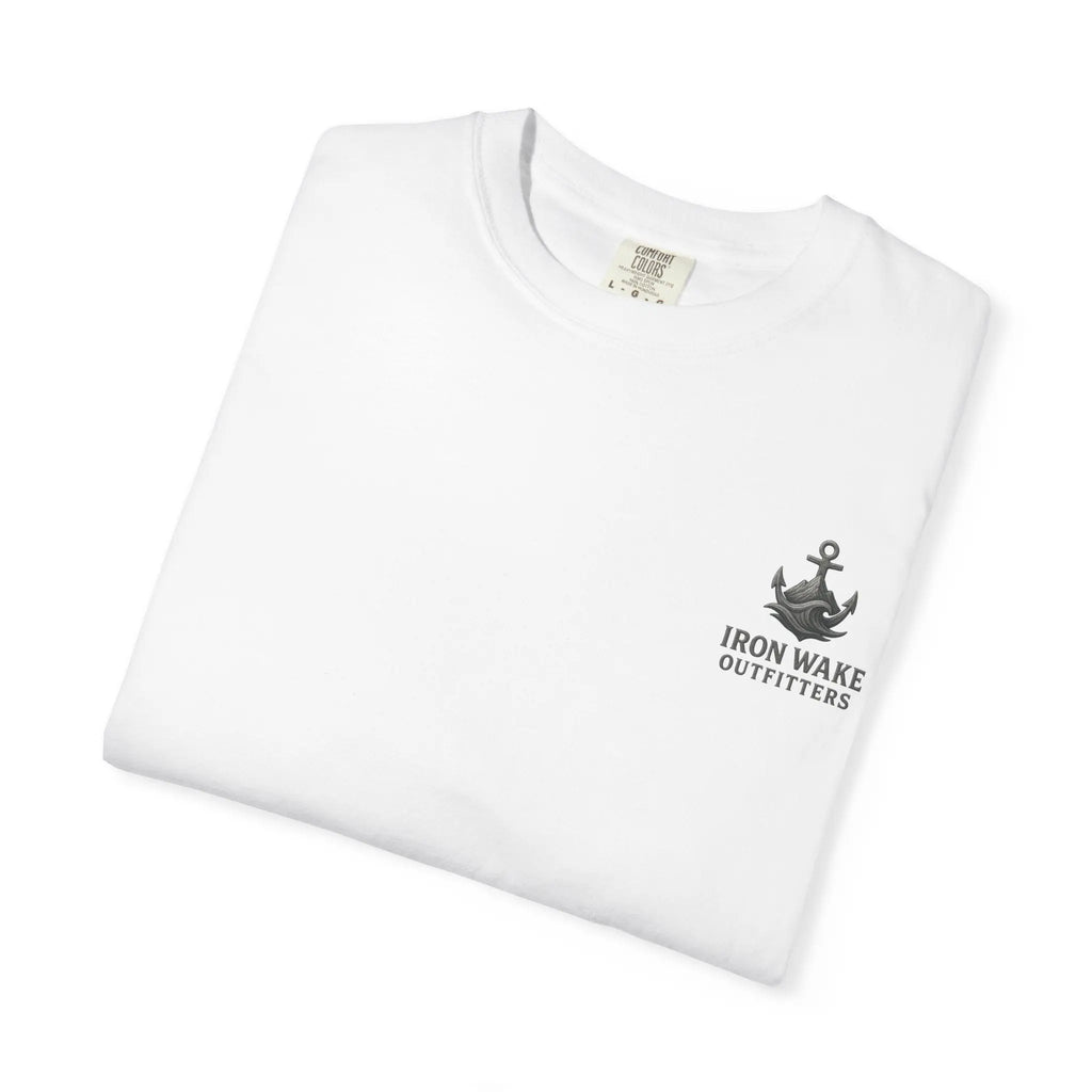 Anchor Logo T-Shirt — Iron Wake Outfitters Chest & Back Graphic Printify