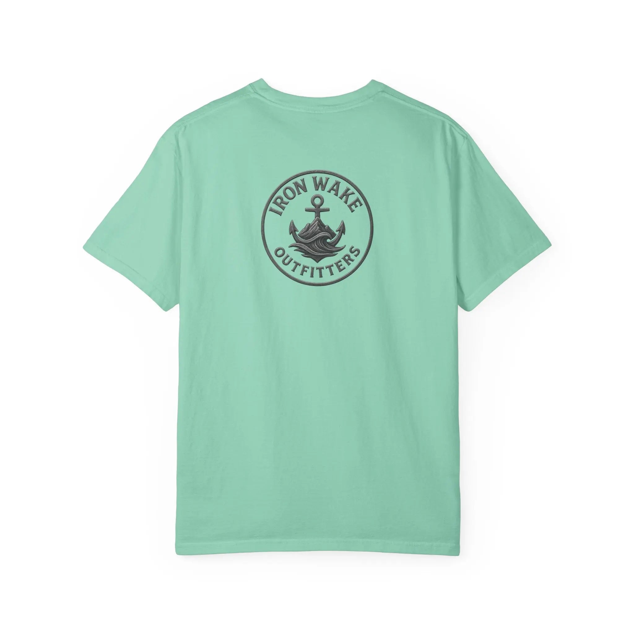Anchor Logo T-Shirt — Iron Wake Outfitters Chest & Back Graphic Printify
