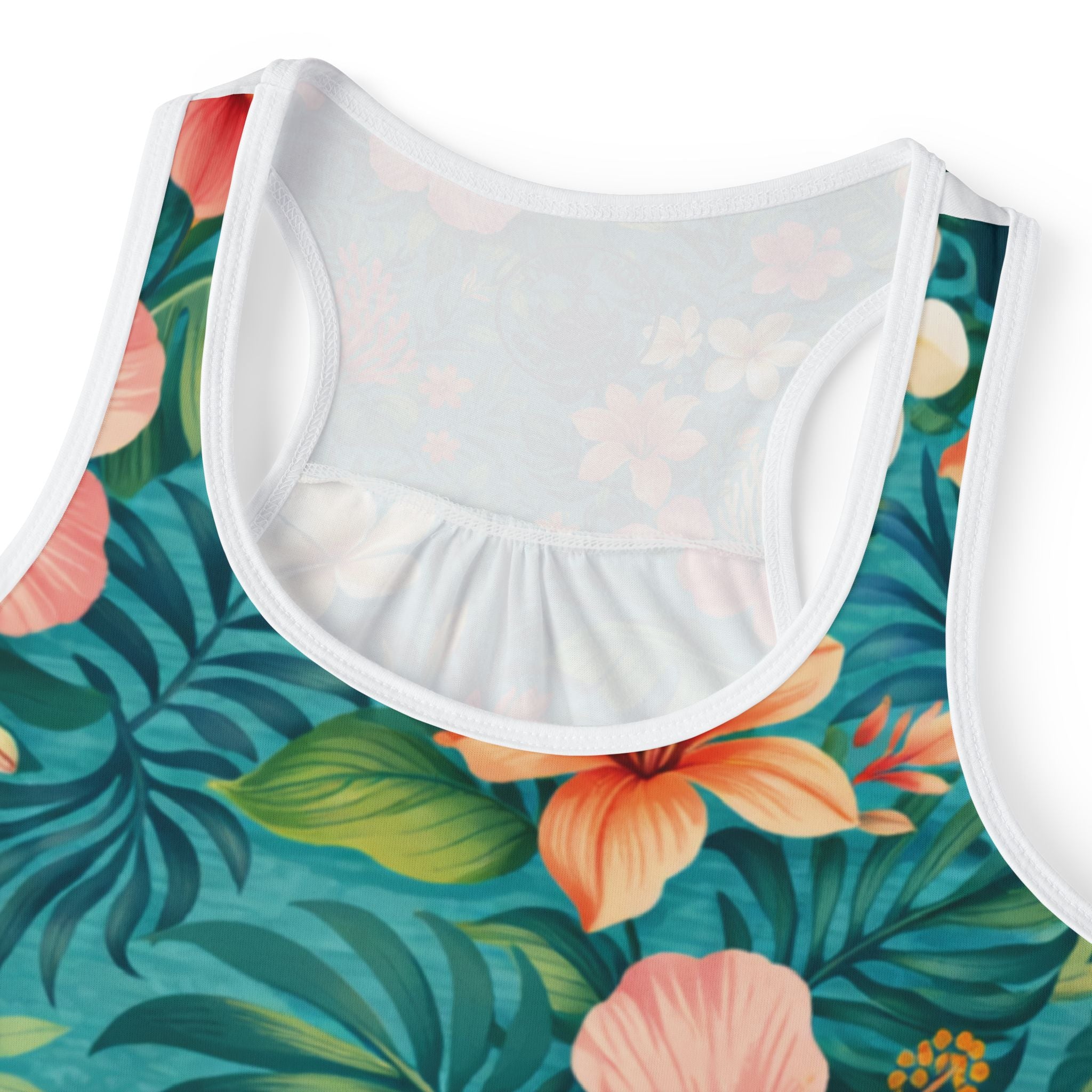 Tropical Floral Tank Top – Hibiscus All-Over Print