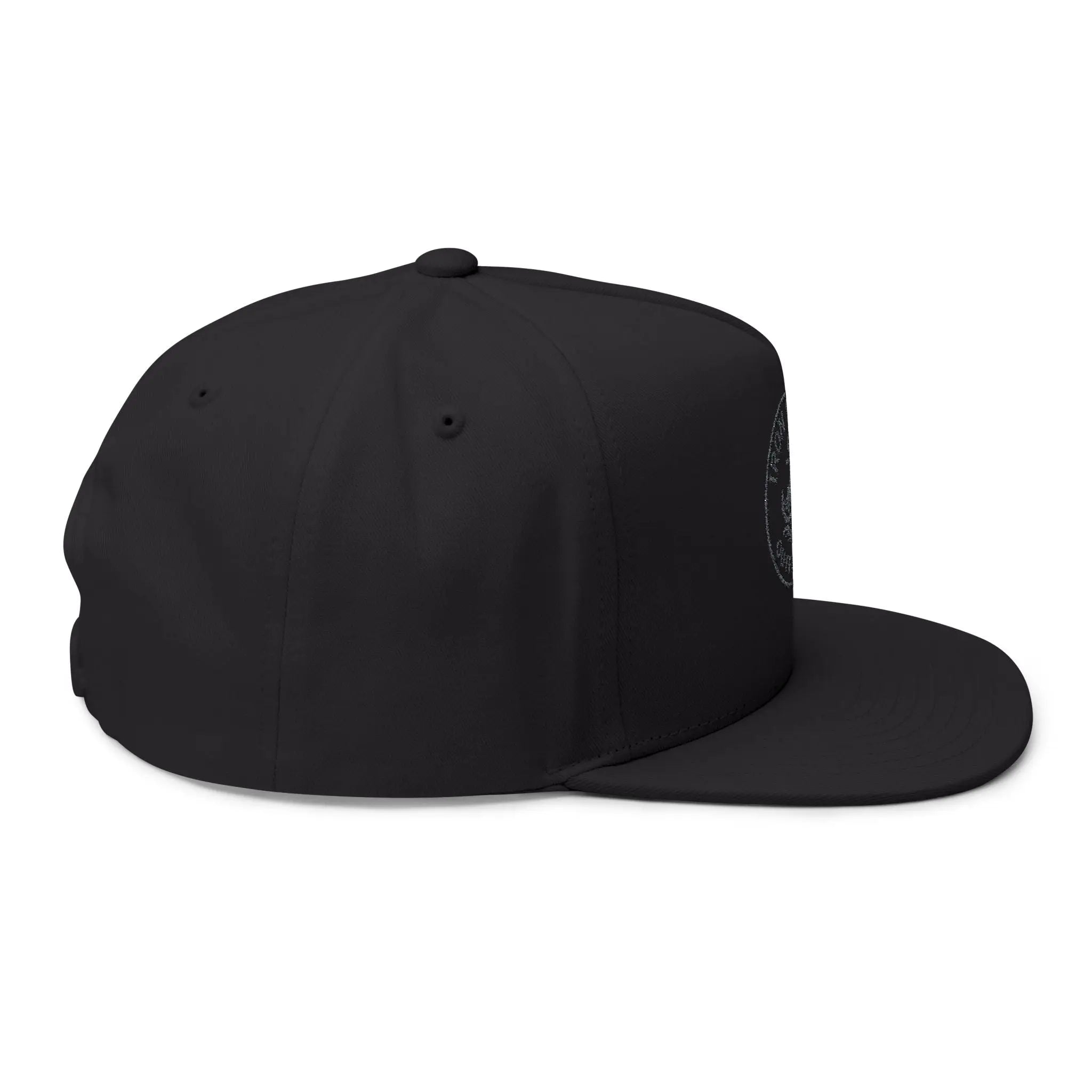 Embroidered Anchor Logo Flat Bill Cap — Iron Wave Outfitters Snapback Printify