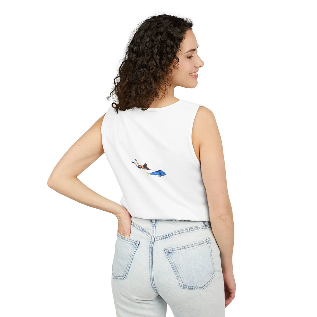 Iron Wake Outfitters Anchor & Surfer Tank Top Printify