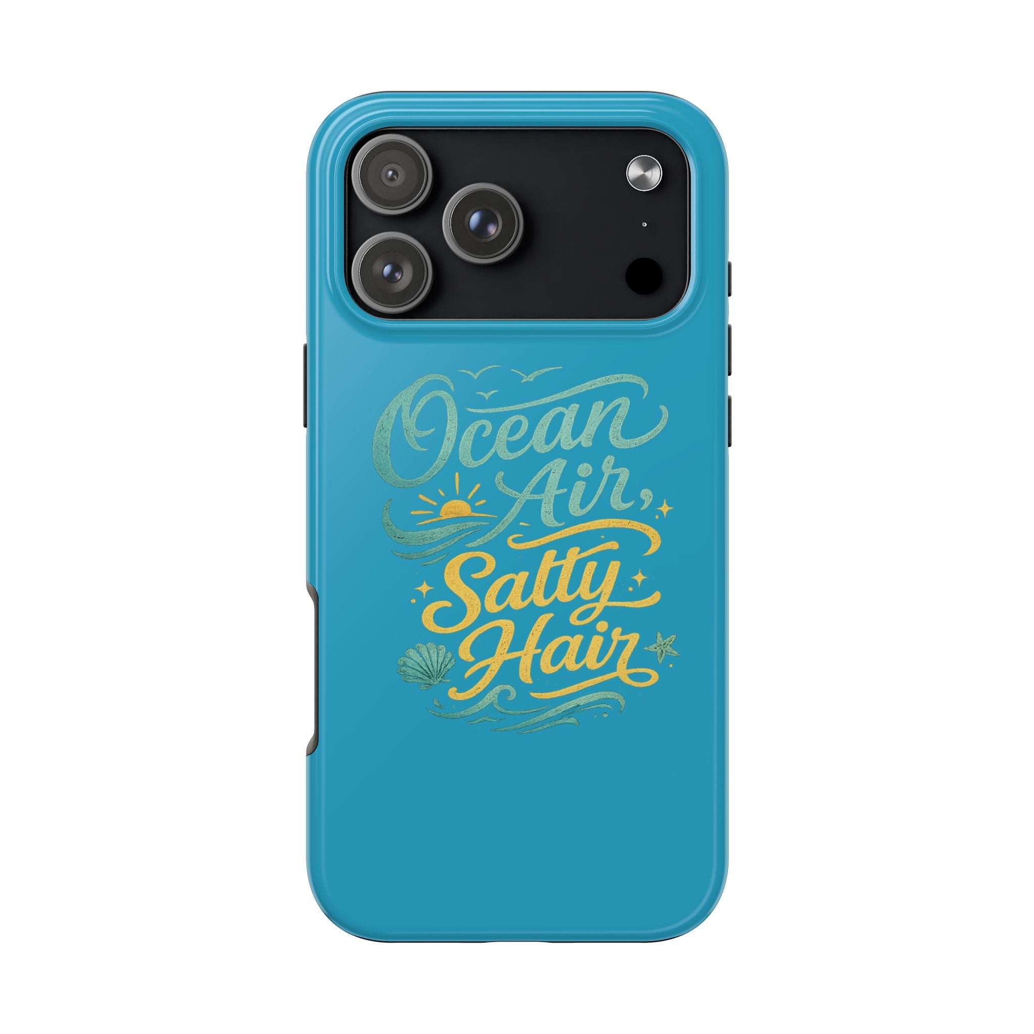 Ocean Air Salty Hair Tough Phone Case — Beachy Protective Phone Cover
