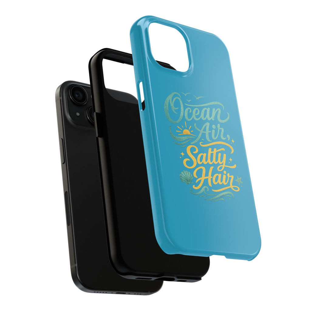 Ocean Air Salty Hair Tough Phone Case — Beachy Protective Phone Cover