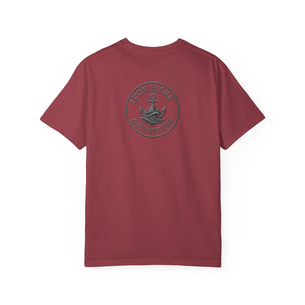 Anchor Logo T-Shirt — Iron Wake Outfitters Chest & Back Graphic Printify