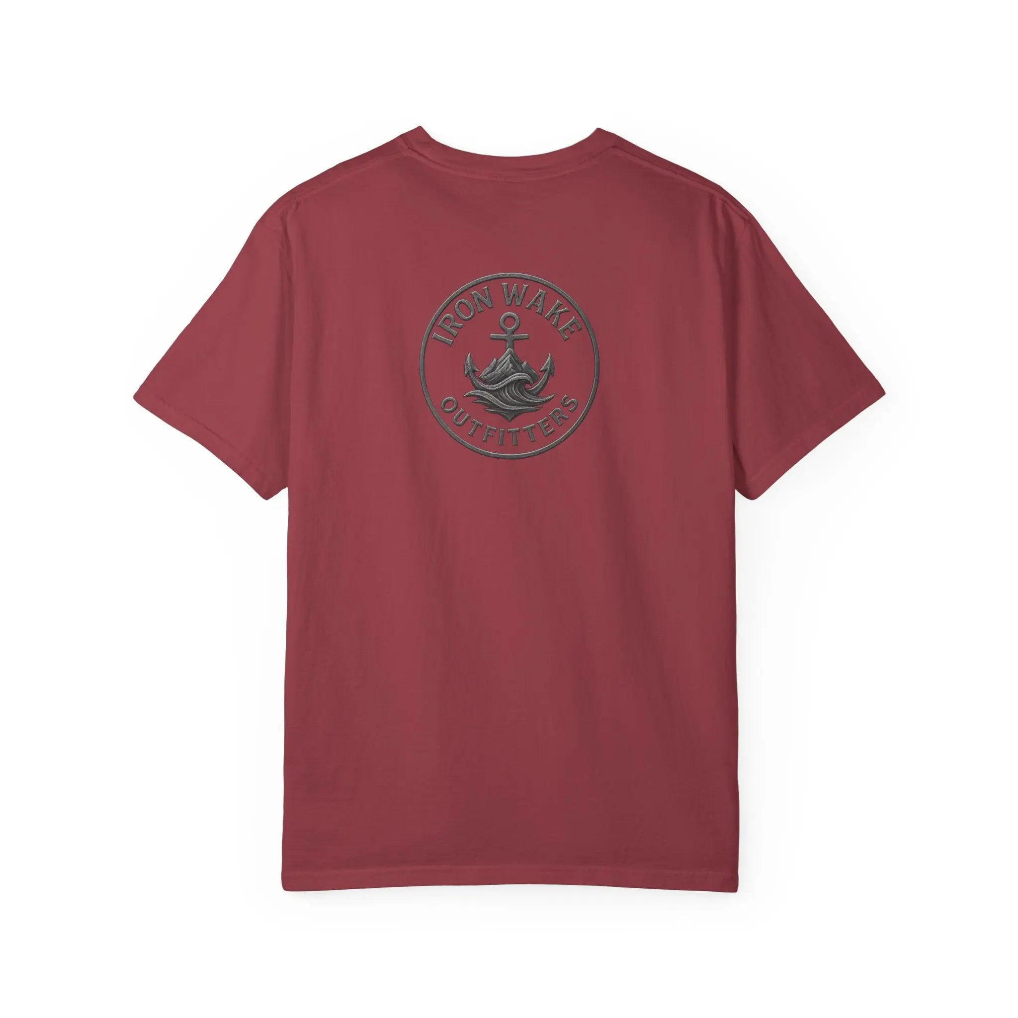 Anchor Logo T-Shirt — Iron Wake Outfitters Chest & Back Graphic Printify
