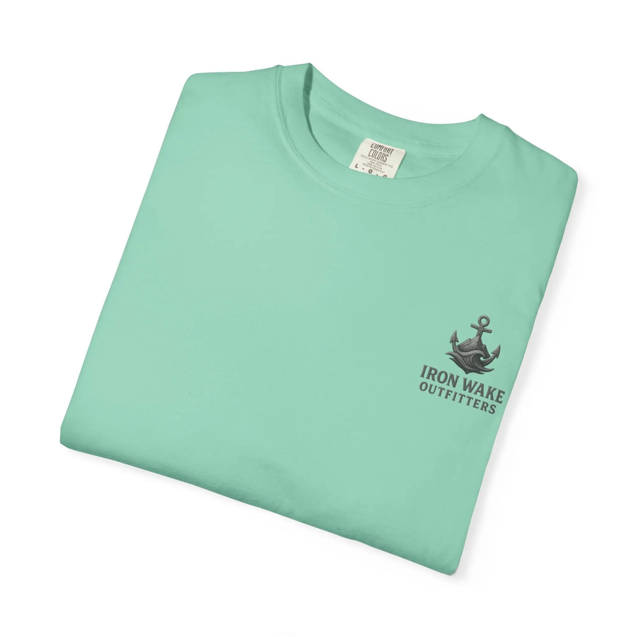 Anchor Logo T-Shirt — Iron Wake Outfitters Chest & Back Graphic Printify
