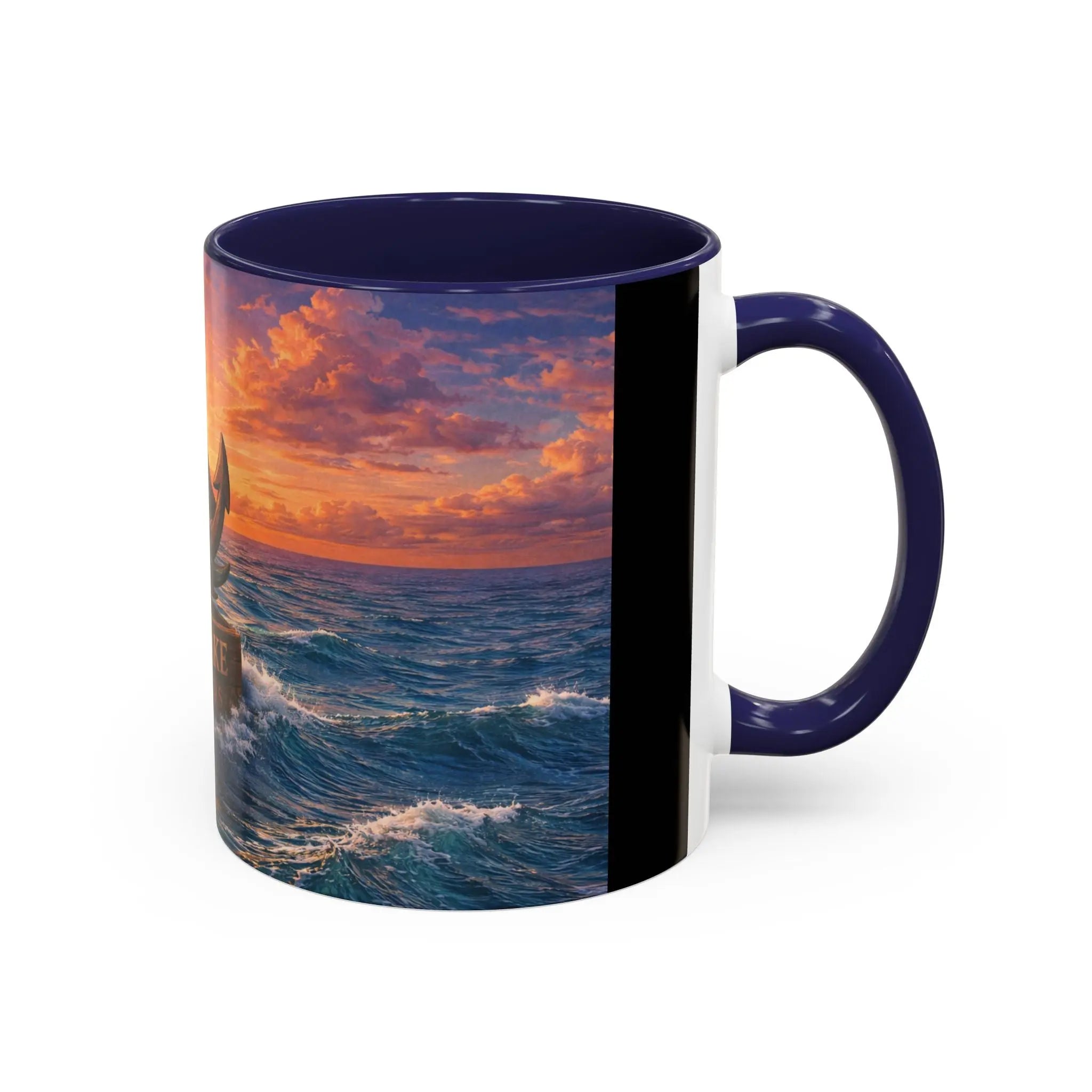 Anchor Sunset Coffee Mug — Iron Wake Outfitters Nautical Travel Mug (11/15oz) Printify