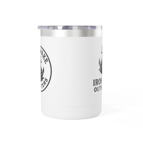 15oz Travel Mug Tumbler — "Iron Wake Outfitters" Anchor Coffee Tumbler Printify