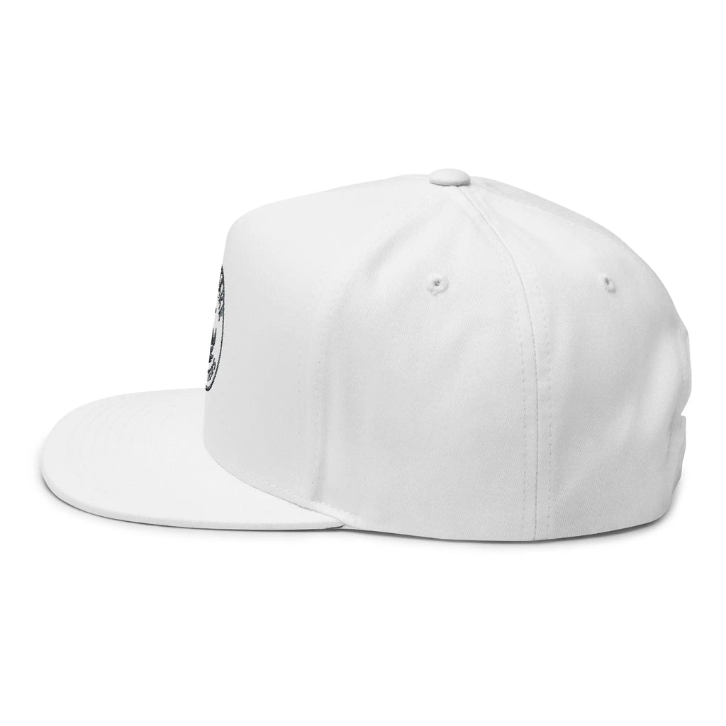 Embroidered Anchor Logo Flat Bill Cap — Iron Wave Outfitters Snapback Printify