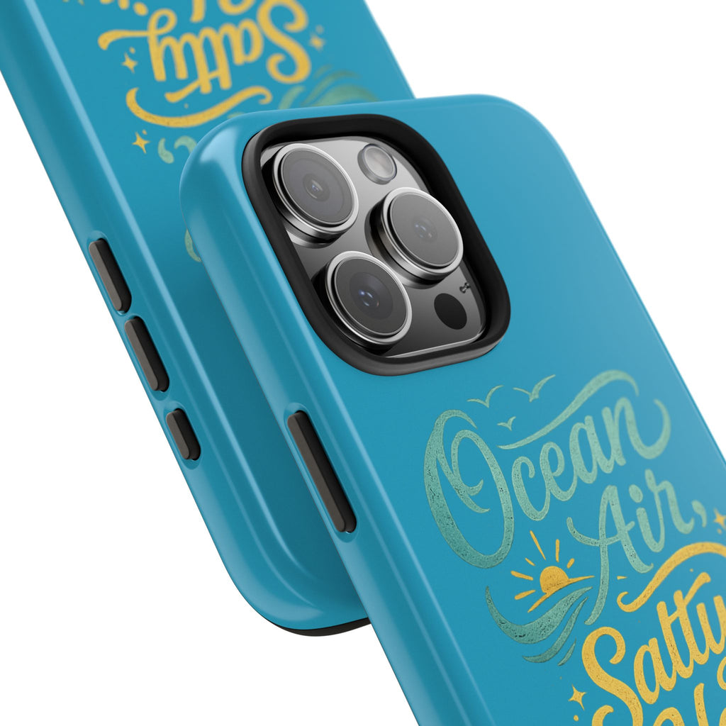 Ocean Air Salty Hair Tough Phone Case — Beachy Protective Phone Cover