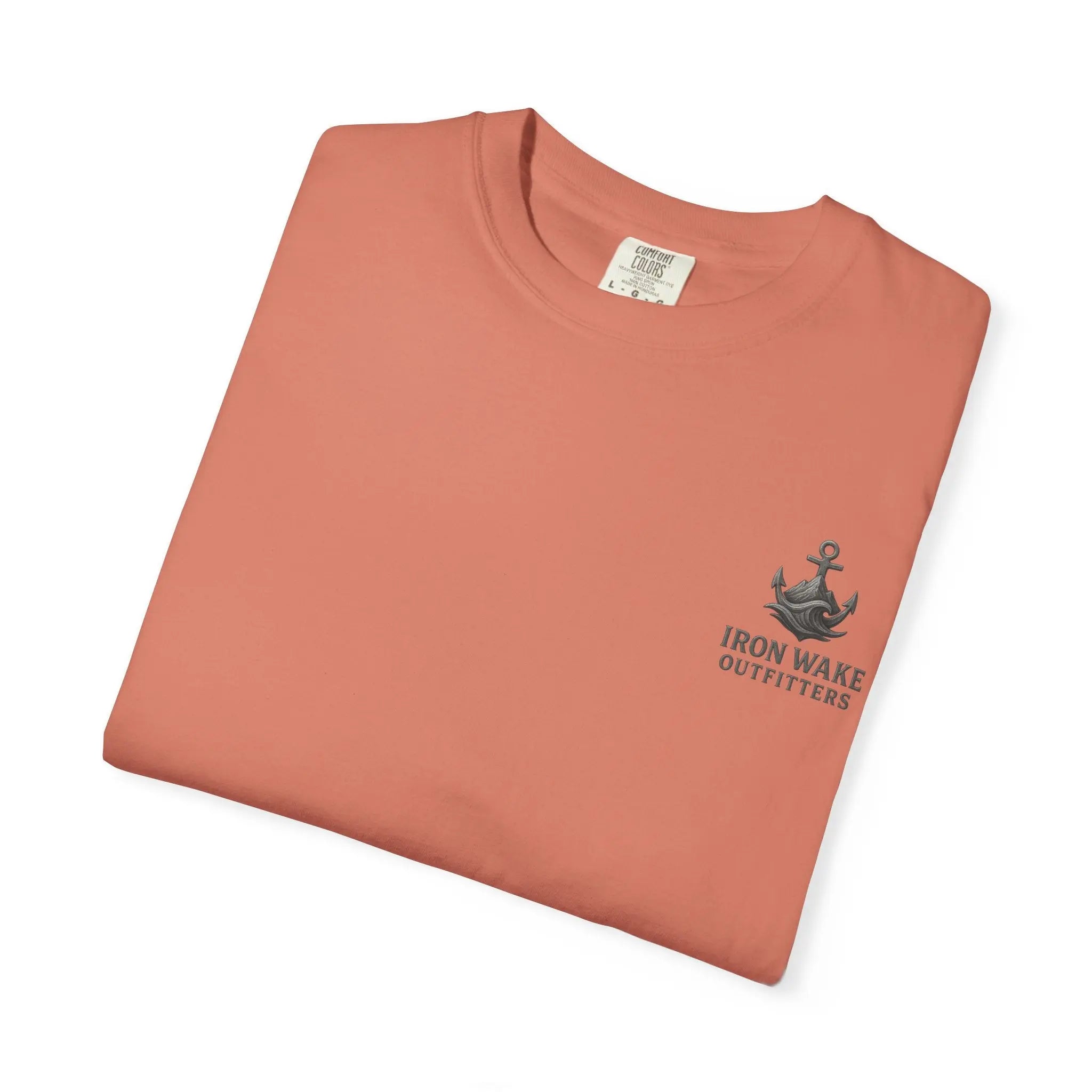 Anchor Logo T-Shirt — Iron Wake Outfitters Chest & Back Graphic Printify