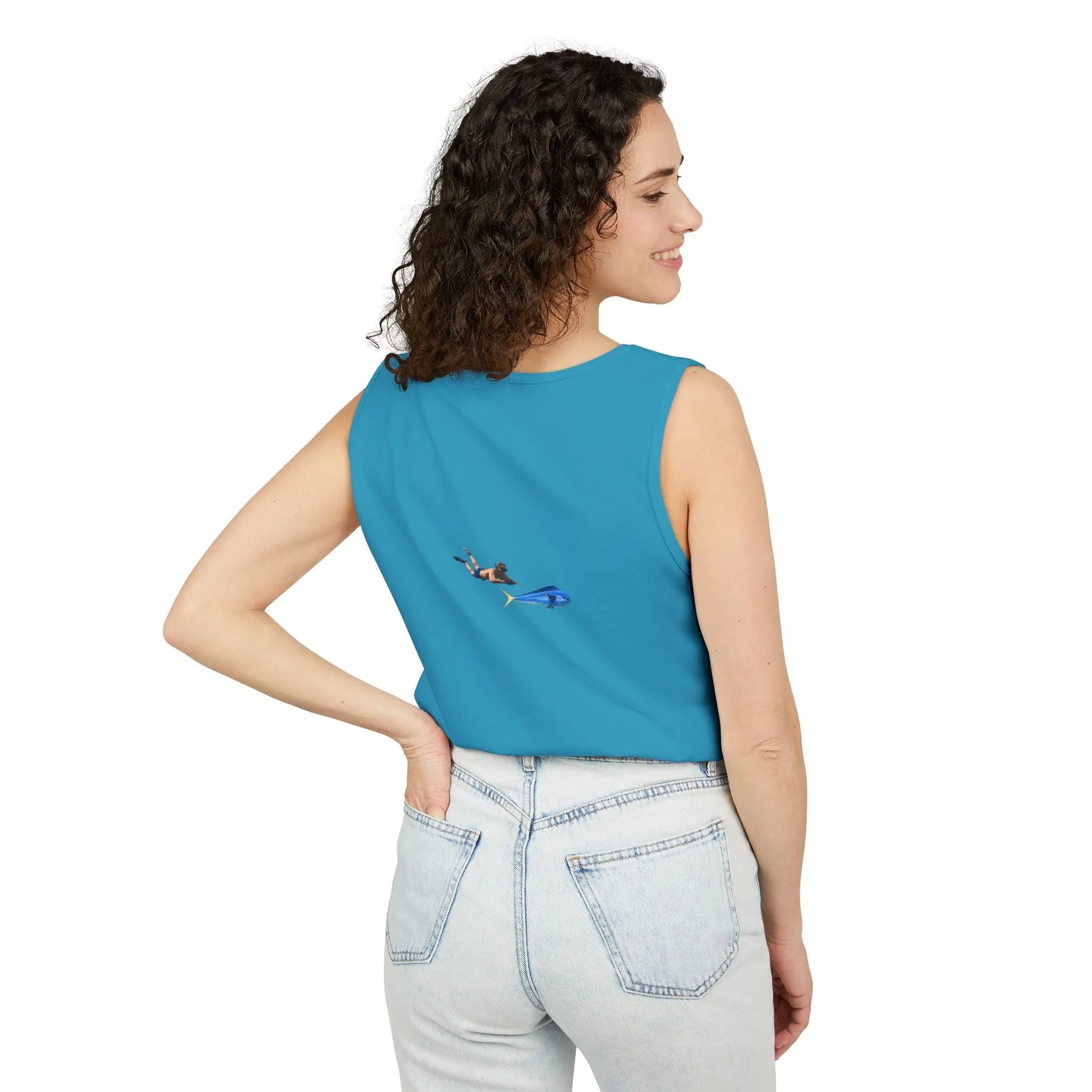Iron Wake Outfitters Anchor & Surfer Tank Top Printify