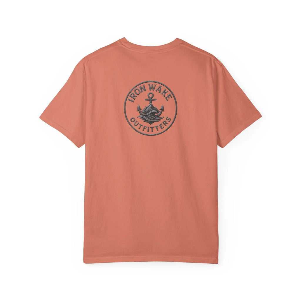 Anchor Logo T-Shirt — Iron Wake Outfitters Chest & Back Graphic Printify