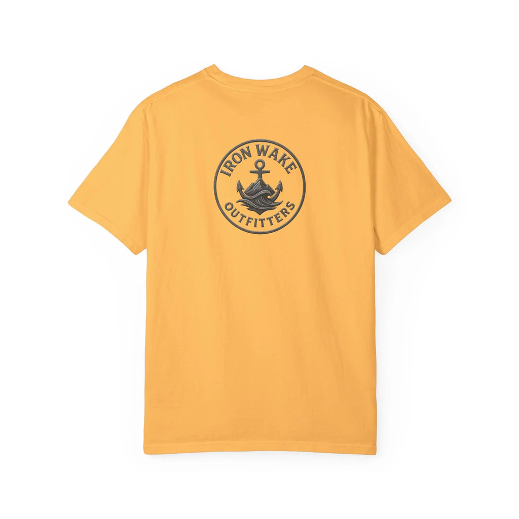 Anchor Logo T-Shirt — Iron Wake Outfitters Chest & Back Graphic Printify