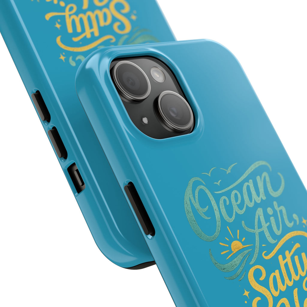 Ocean Air Salty Hair Tough Phone Case — Beachy Protective Phone Cover