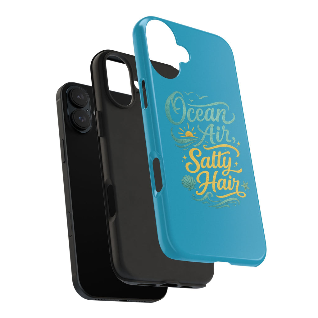 Ocean Air Salty Hair Tough Phone Case — Beachy Protective Phone Cover