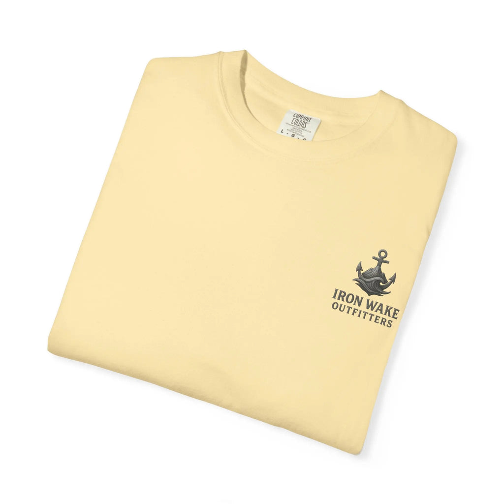 Anchor Logo T-Shirt — Iron Wake Outfitters Chest & Back Graphic Printify