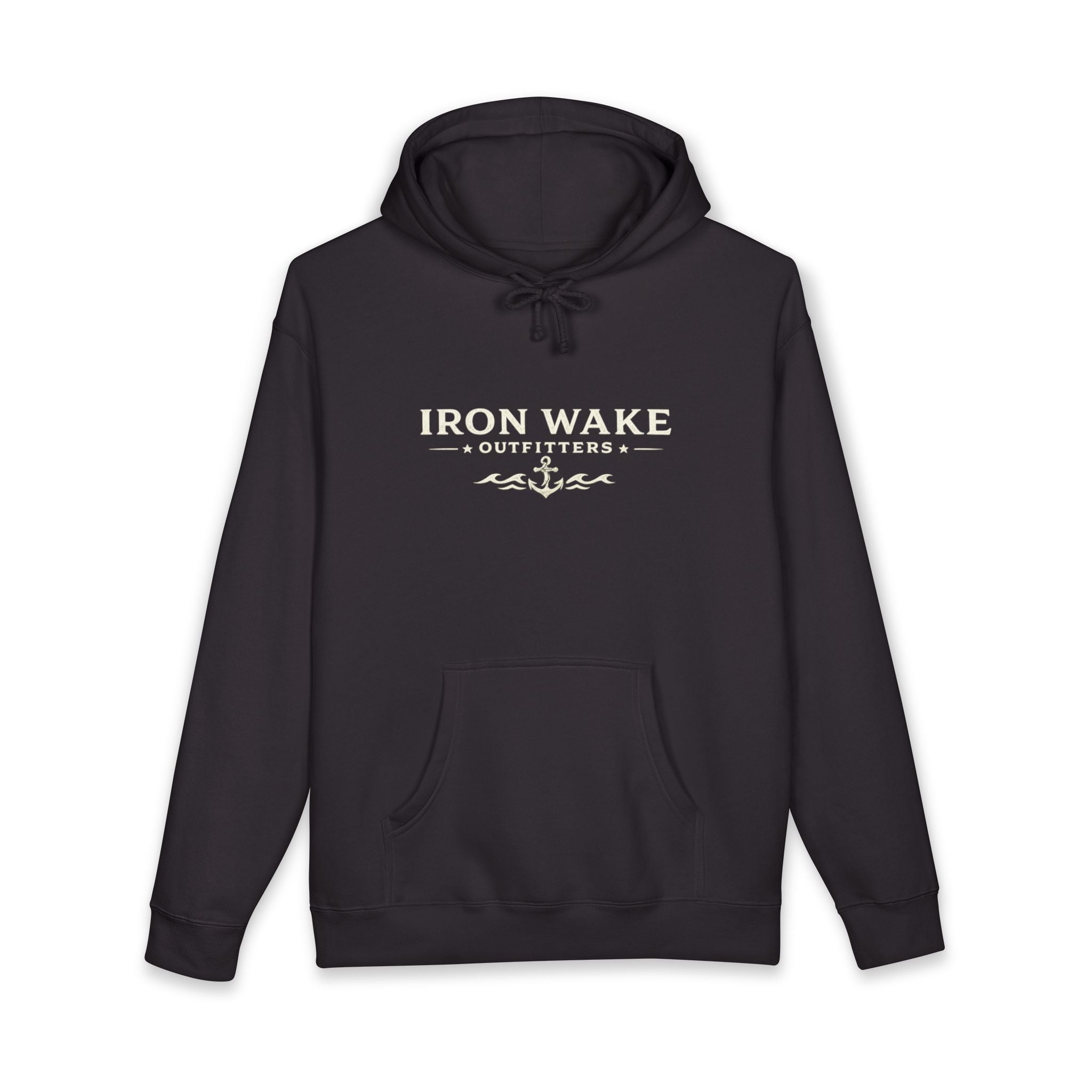 Iron Wake Anchor Hoodie — Nautical Vintage Pullover