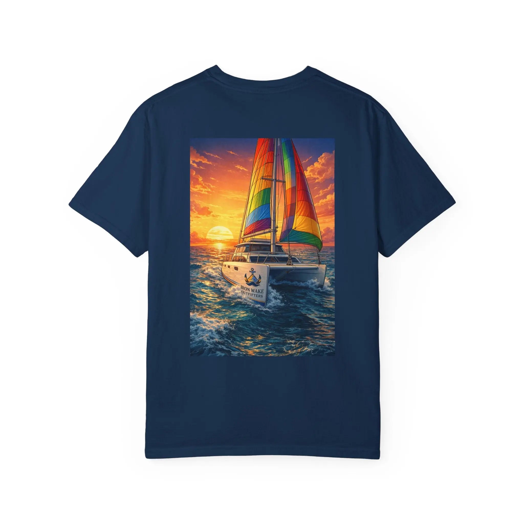 Sunset Sailboat T-Shirt Printify