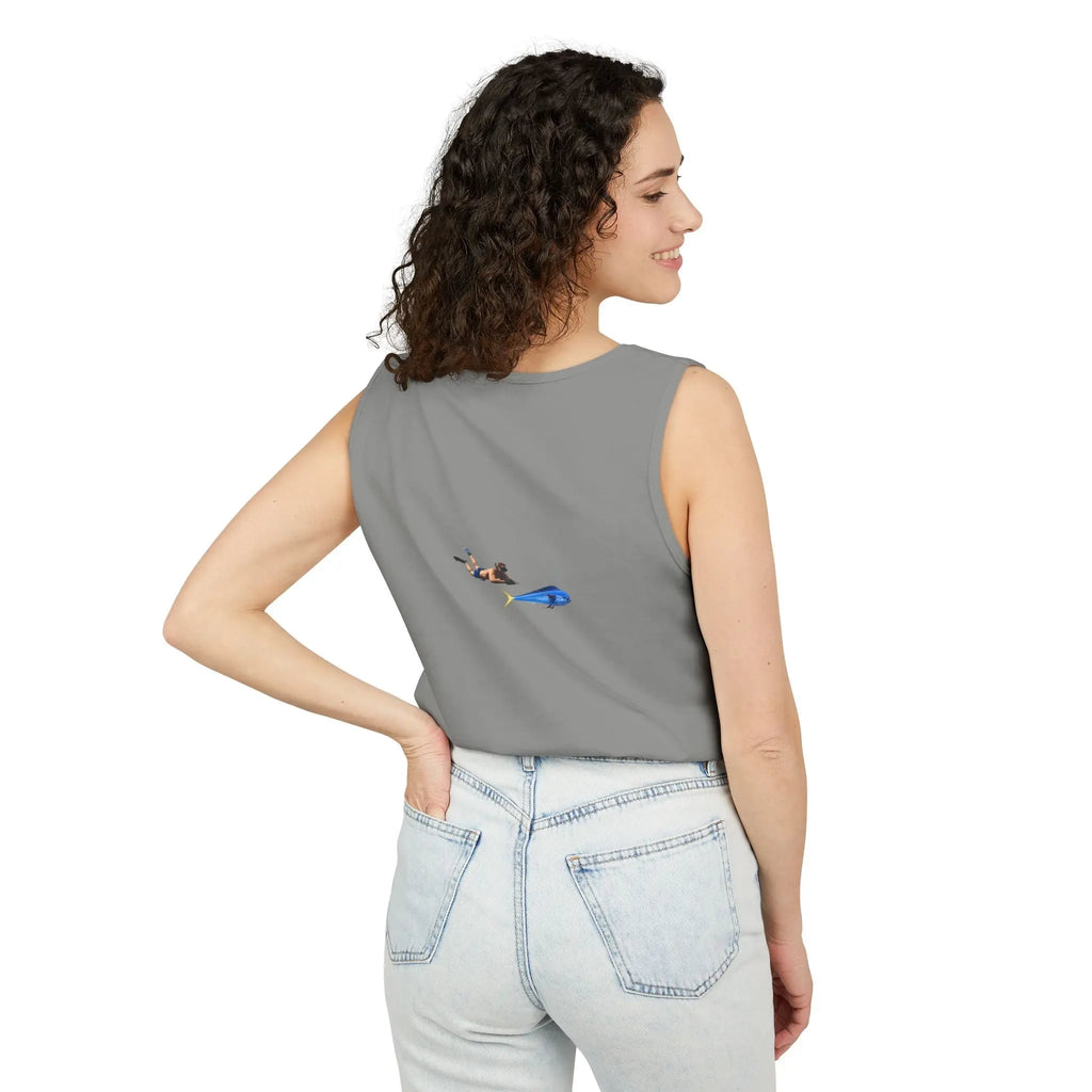 Iron Wake Outfitters Anchor & Surfer Tank Top Printify